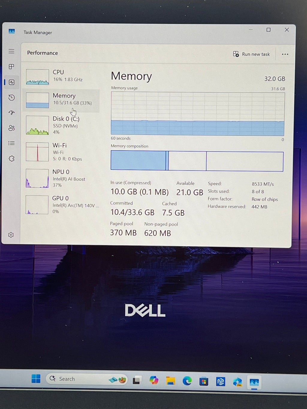 Dell 16 Plus DB16250 Ultra 7 32GB RAM 1TB SSD
