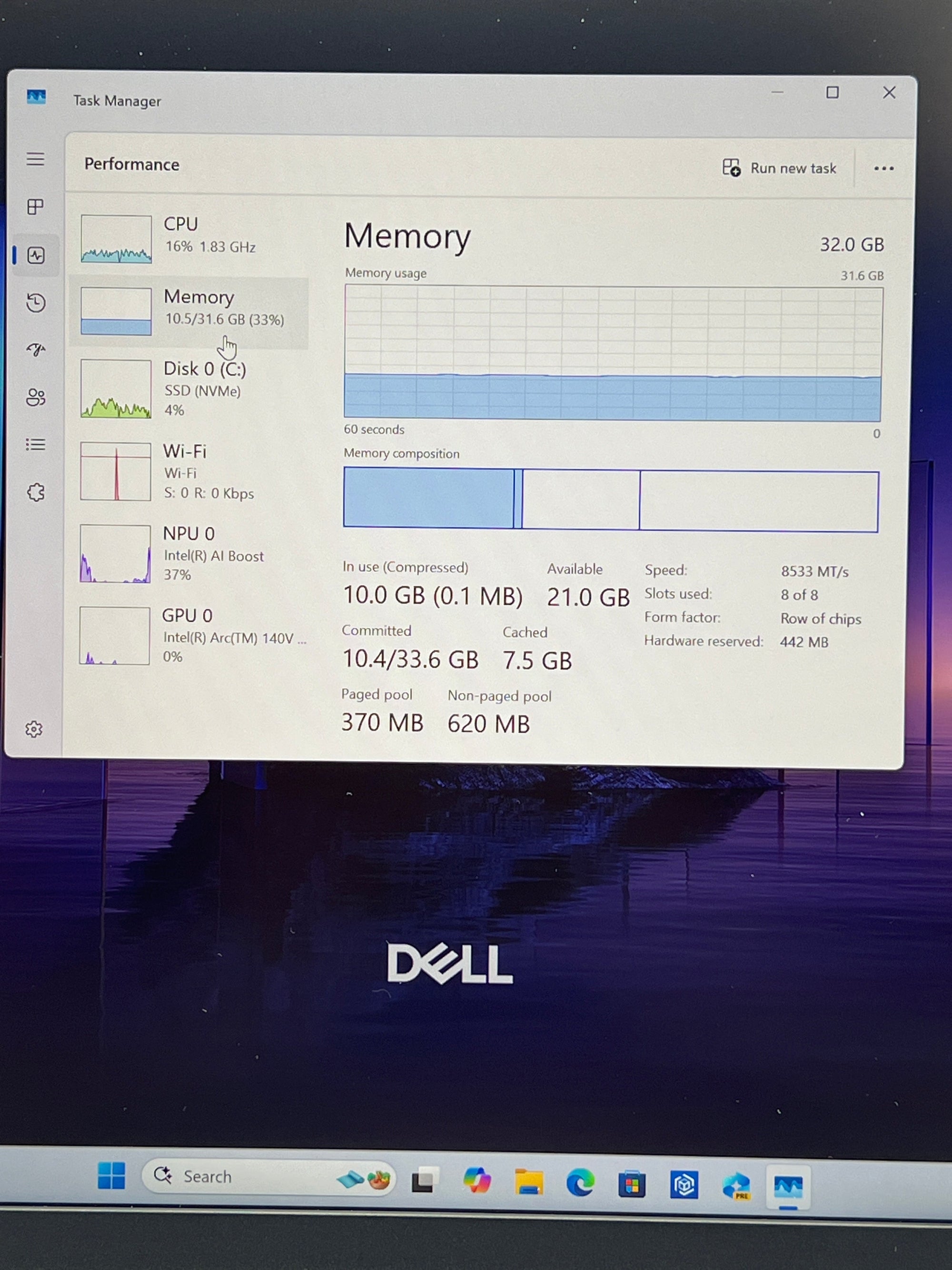 Dell 16 Plus DB16250 Ultra 7 32GB RAM 1TB SSD