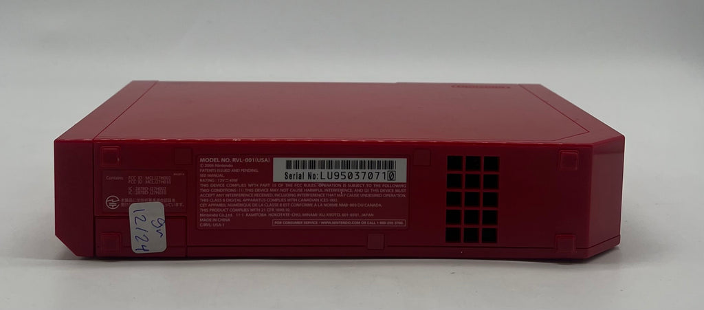 Nintendo Wii (RVL-001) 2010 Red w/ wii sports - Used