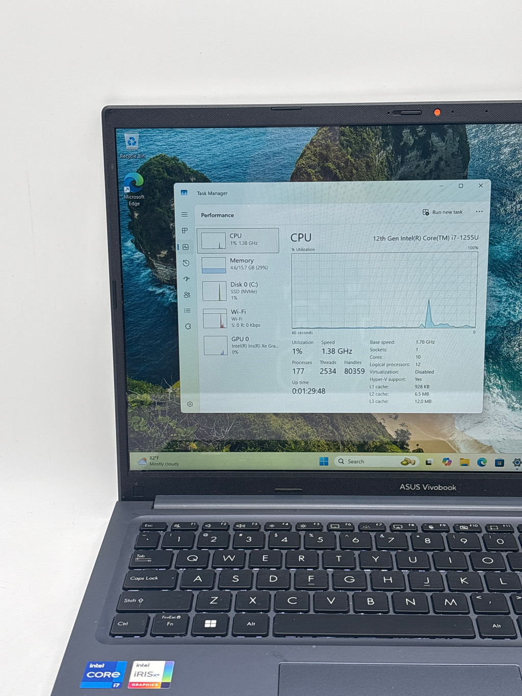 Asus Vivobook F1502Z Touch i7-1255U 16GB RAM 512GB SSD
