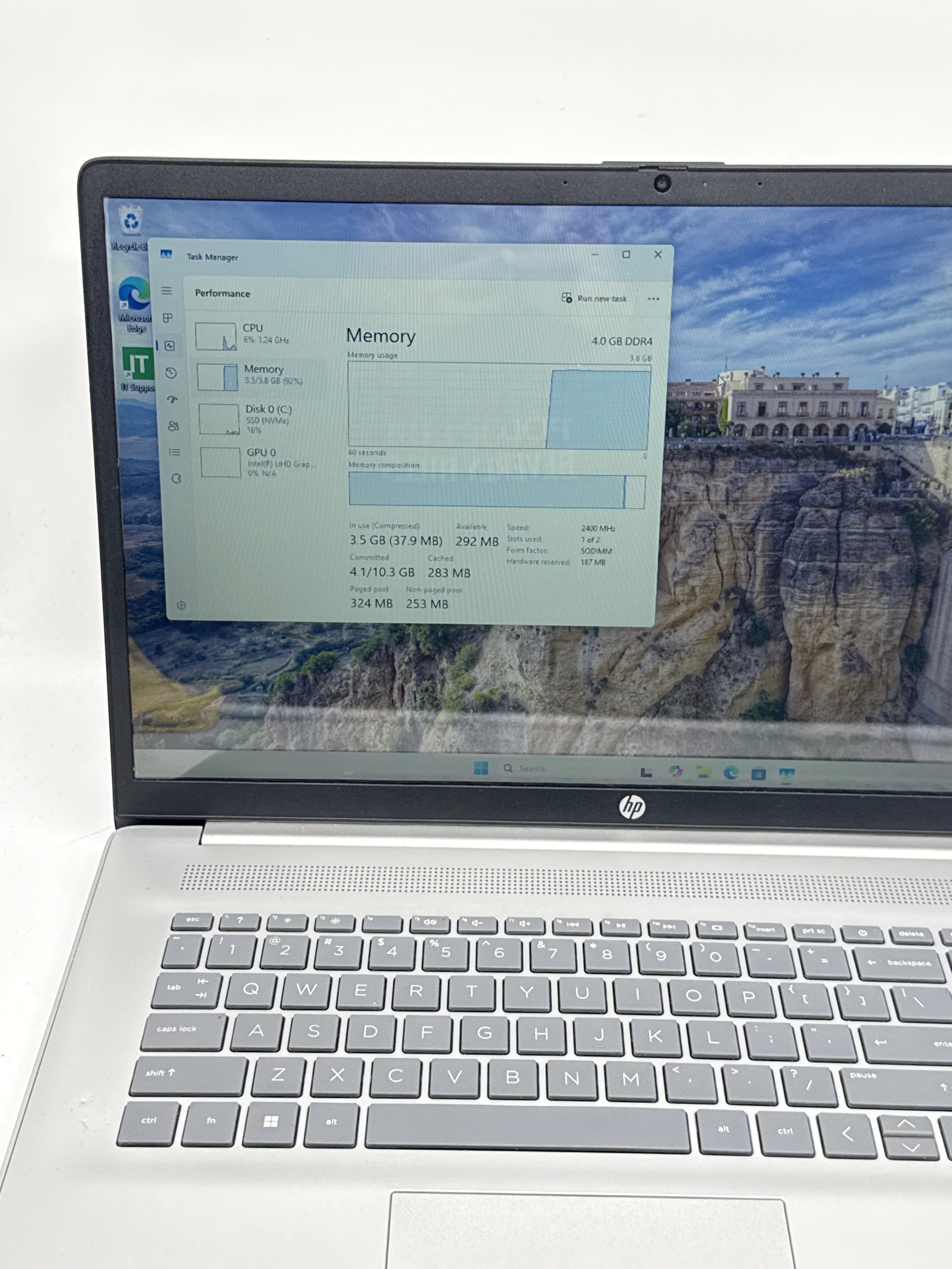 HP Laptop 17-cn0xxx 17.3" Pentium Silver N5030 4GB RAM 128GB SSD - Used