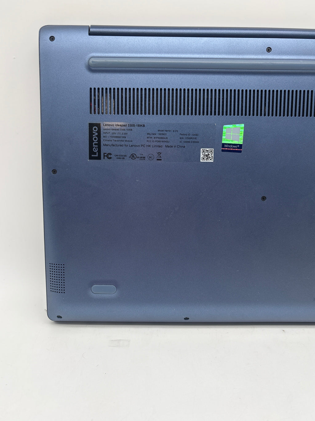 Lenovo IdeaPad 330S-15IKB  i5-8250U 4GB RAM 1TB SSD - Used