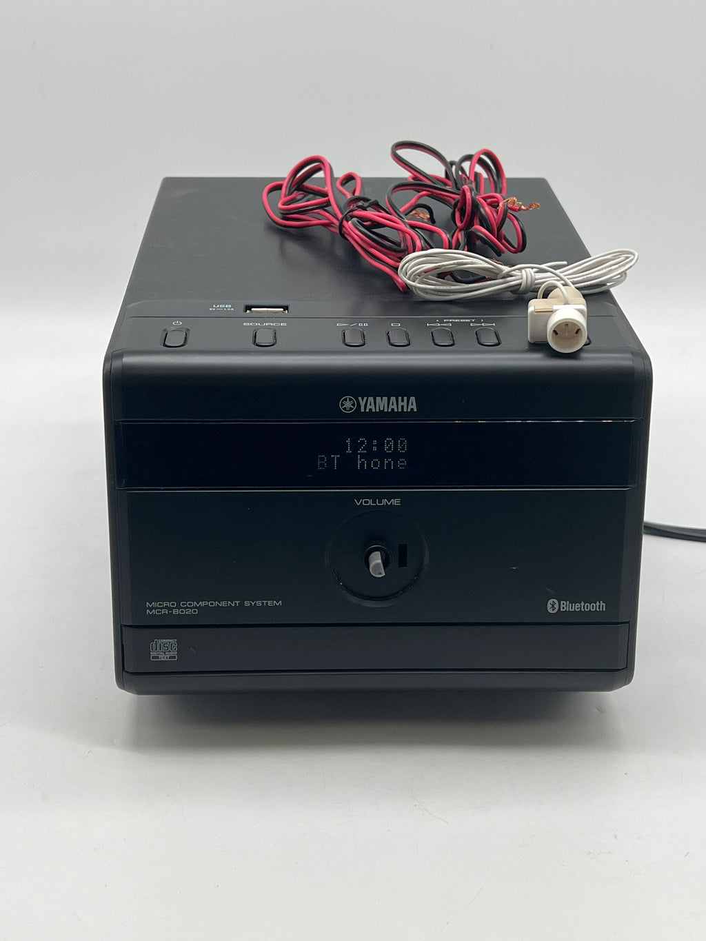 Yamaha MCR-B020 Bluetooth AM/FM CD USB - For Parts (Missing Volume Knob)