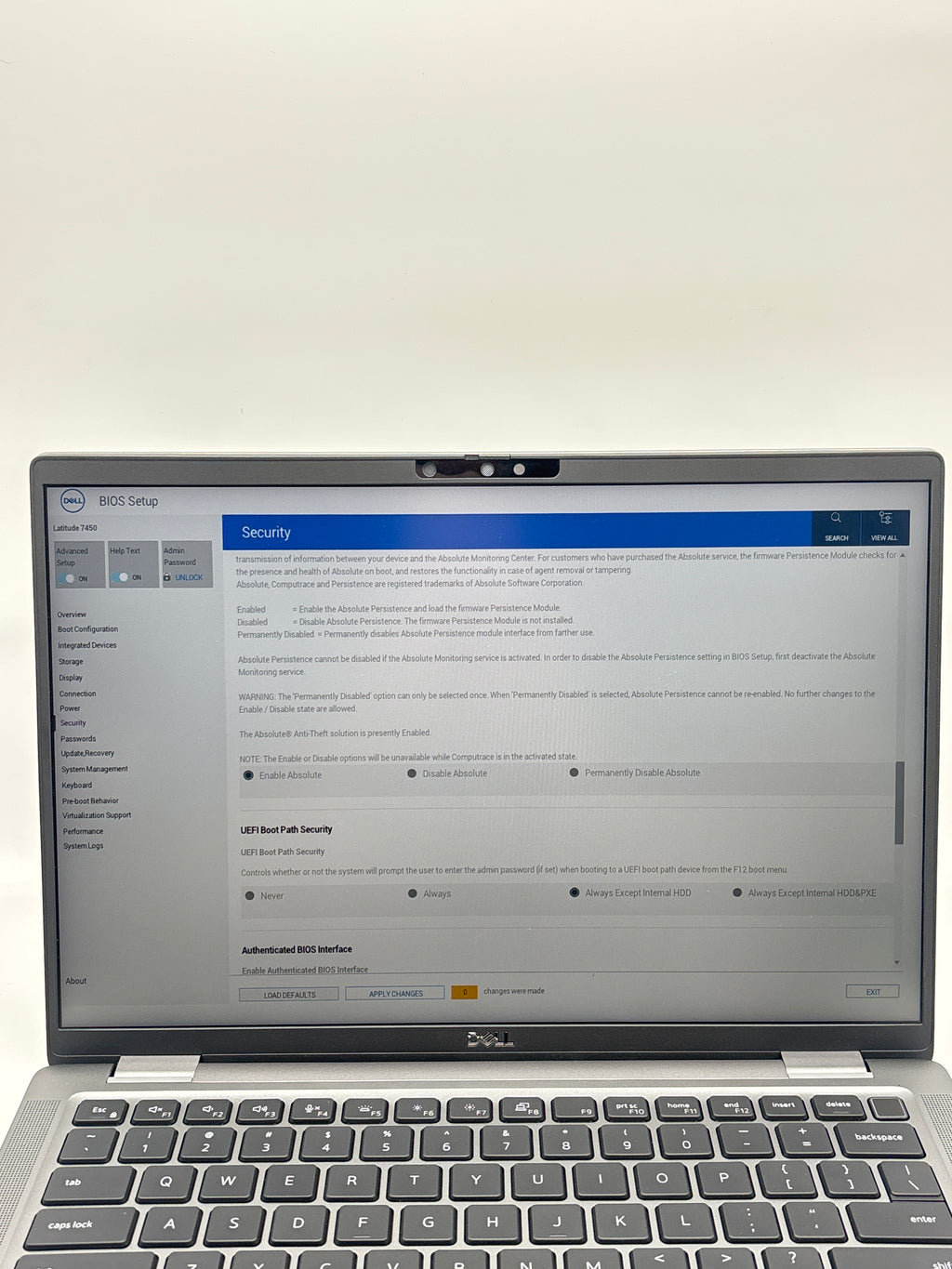 Dell Latitude 7450 Ultra 7 165U 32GB RAM 512GB SSD - Absolute Enabled