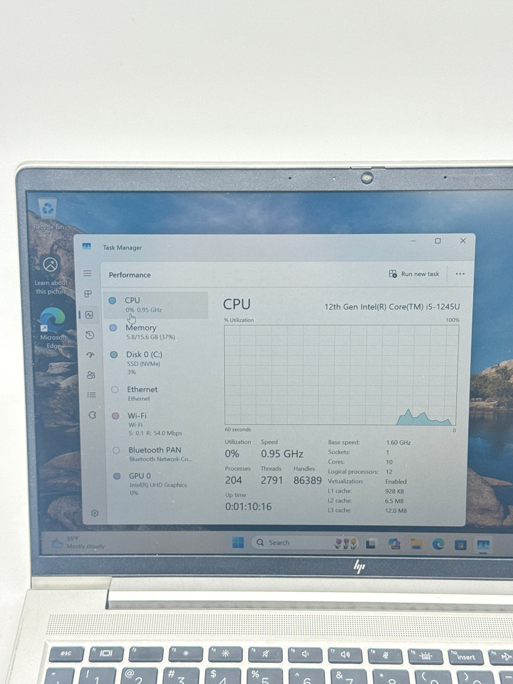 HP EliteBook 640 G9 14 in i5-12th Gen 16GB RAM 256GB SSD Gray Used