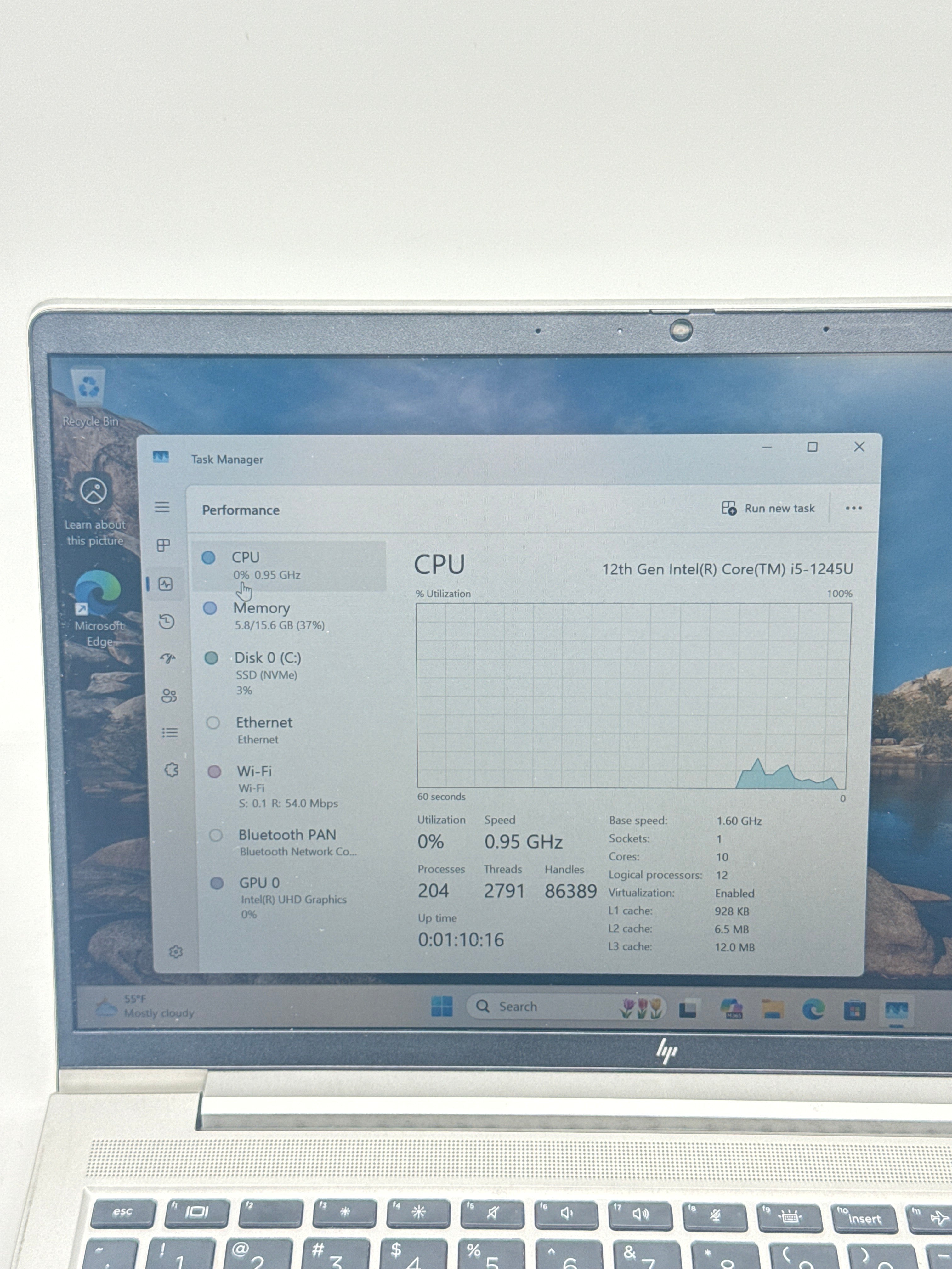 HP EliteBook 640 G9 14 in i5-12th Gen 16GB RAM 256GB SSD Gray Used