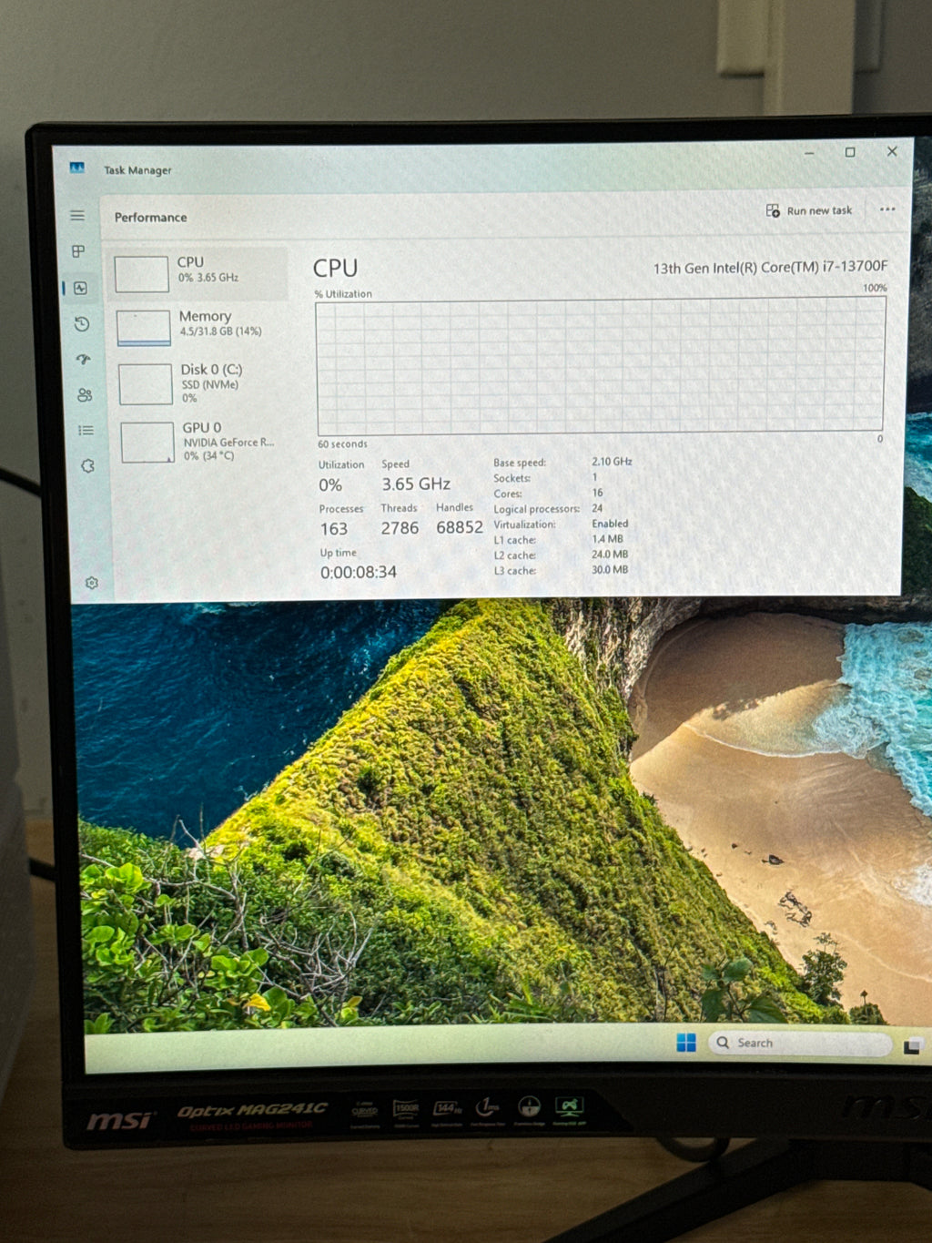 Custom PC Desktop i7-13700F 32GB RAM 1TB SSD RTX 5060