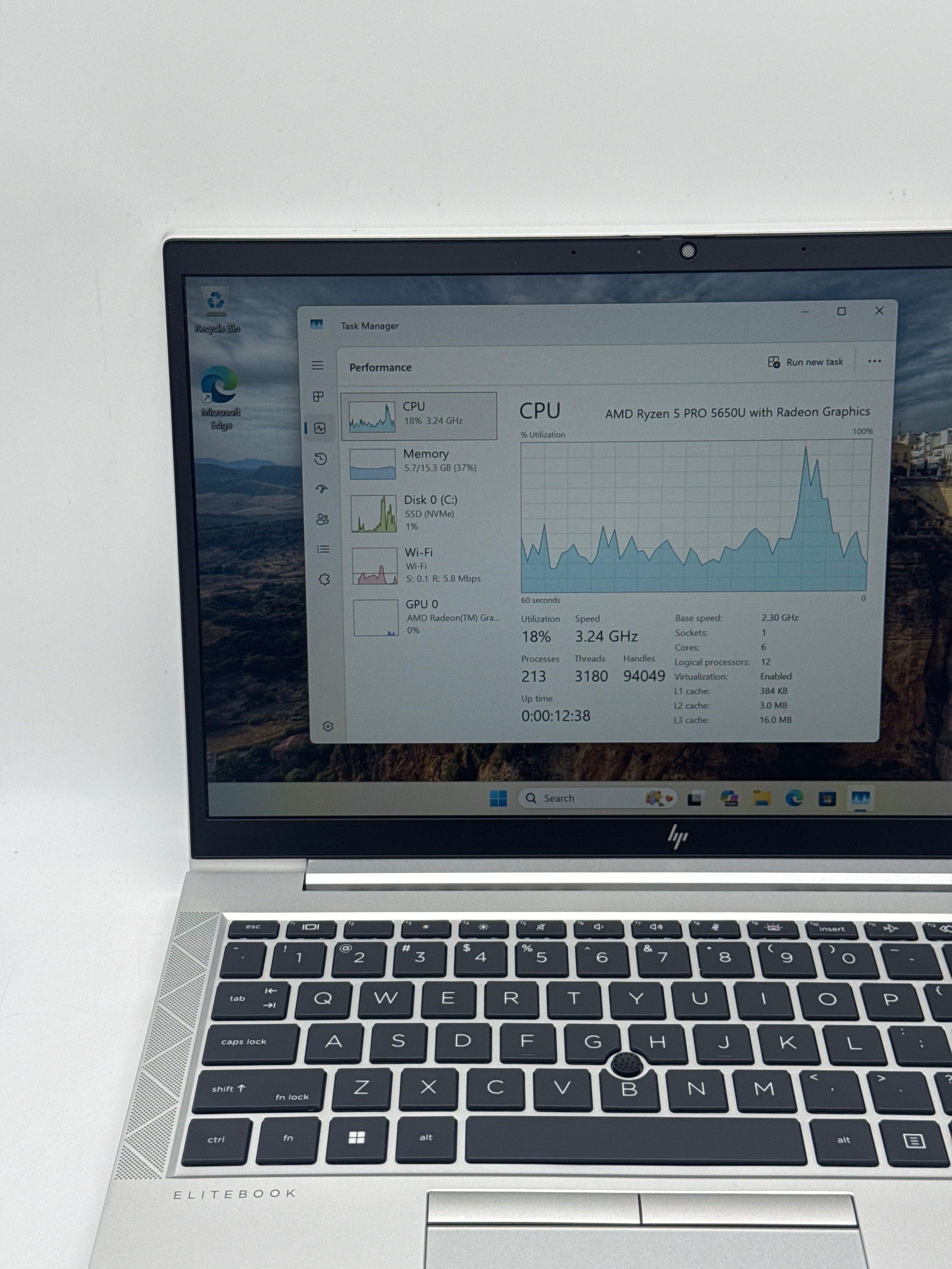 HP EliteBook 845 G8 Ryzen 5 Pro 5650U 16GB RAM 256GB SSD