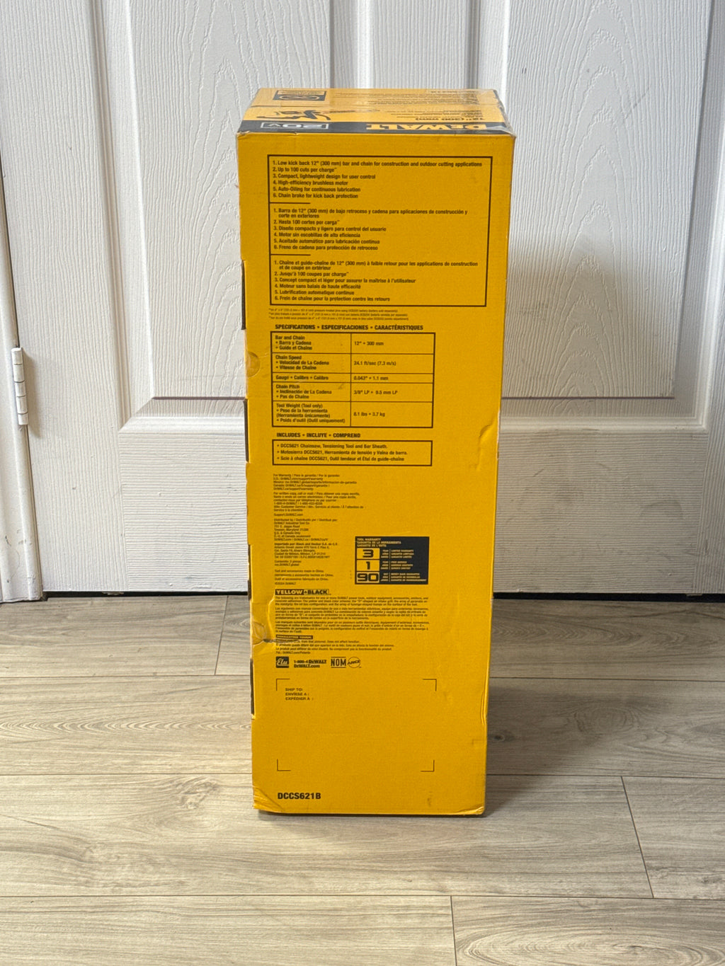 DEWALT DCCS621B 20V MAX Cordless Chainsaw Brushless Tool Only - New