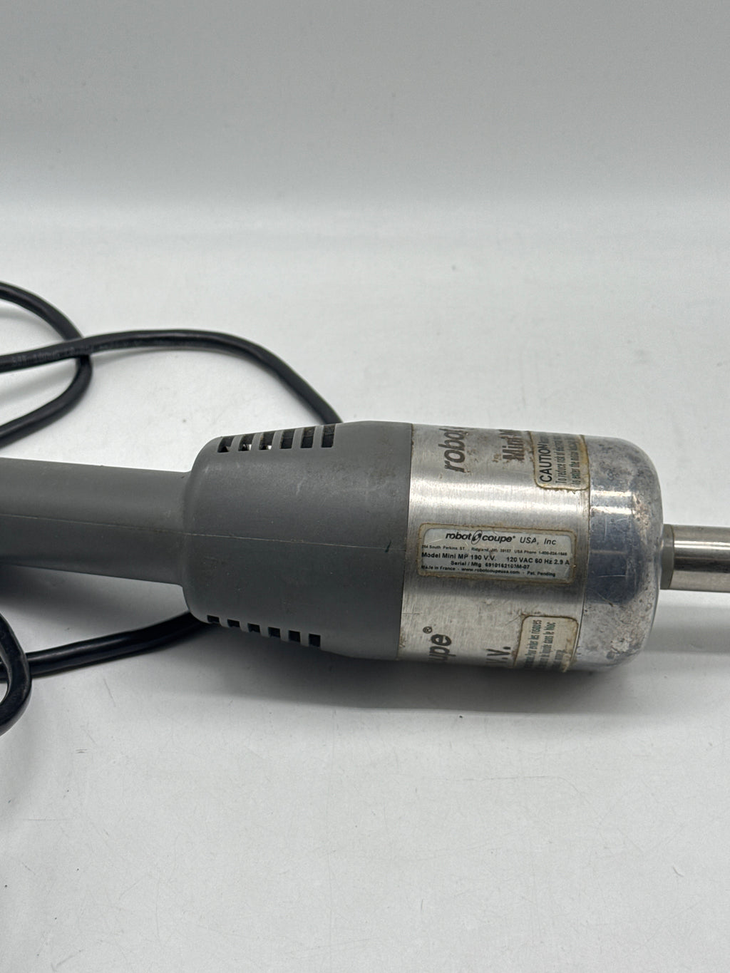 Robot Coupe Mini MP 190 V.V. Variable-Speed Immersion Blender Silver/Gray - Used