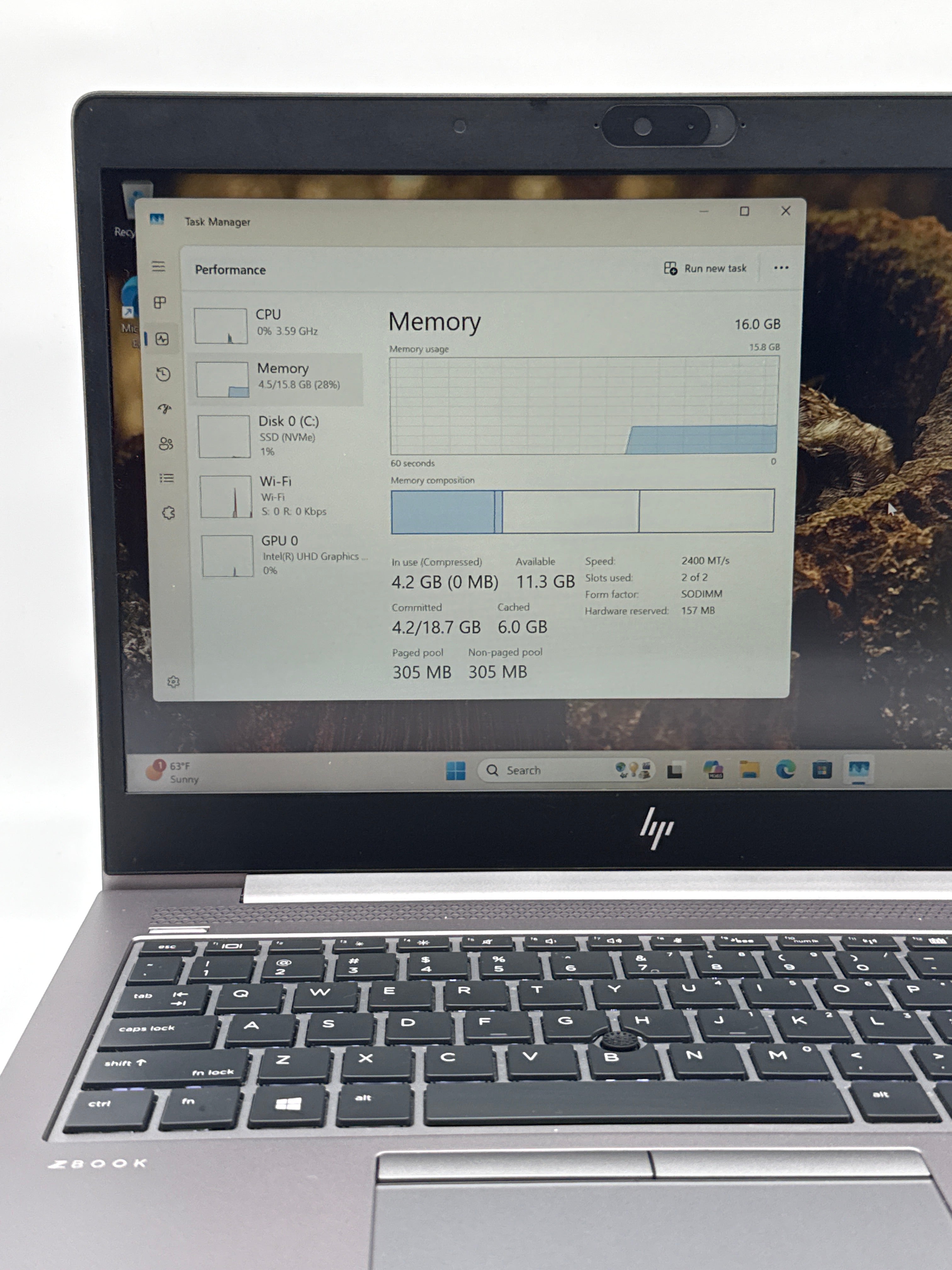 HP ZBook 14u G5 Intel i5-8350U 16GB RAM 256GB SSD