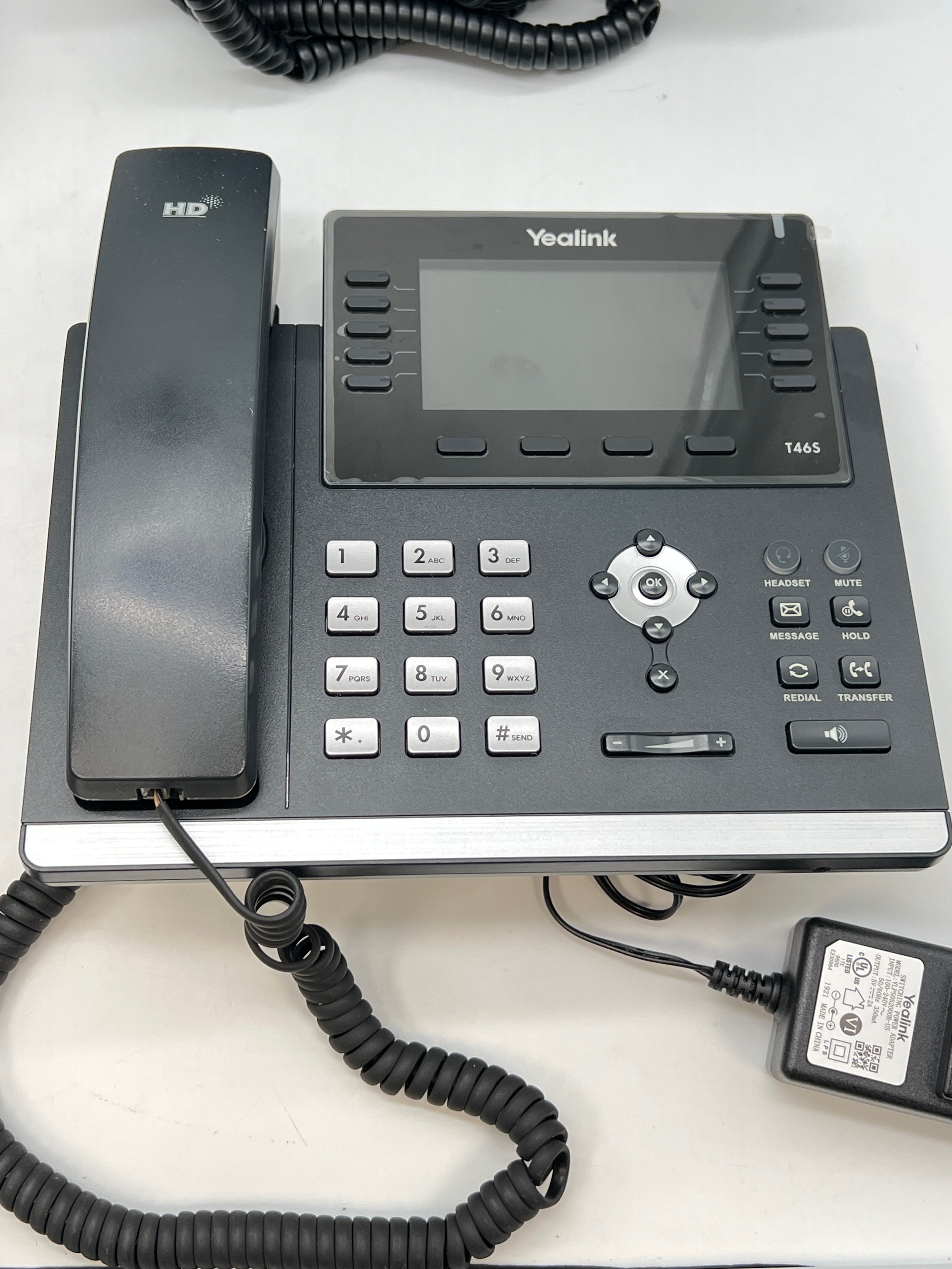 Lot Of 4 Yealink SIP-T46S VoIP IP Business Phone - Used