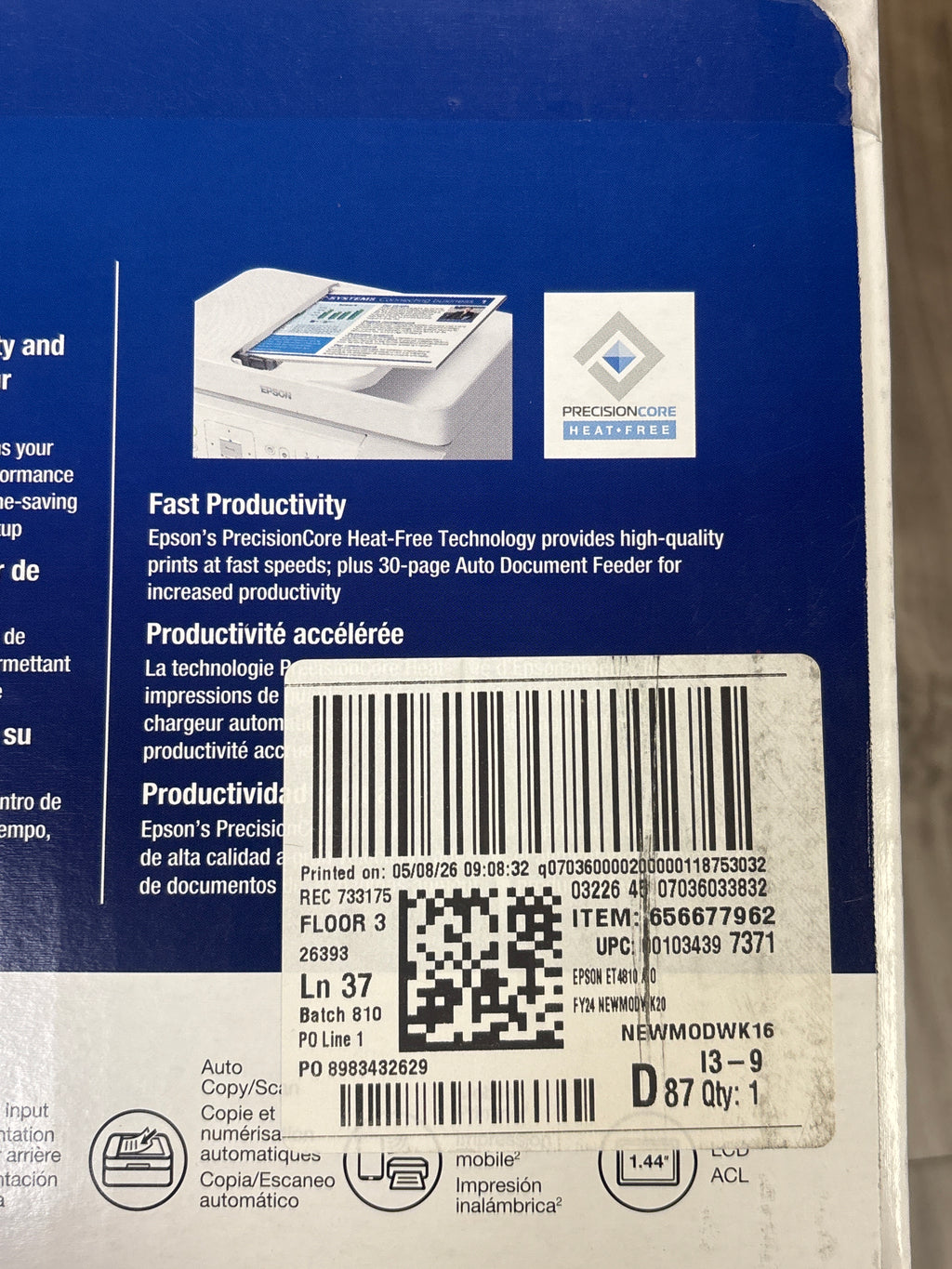 Epson ET-4810 Printer White New In Box