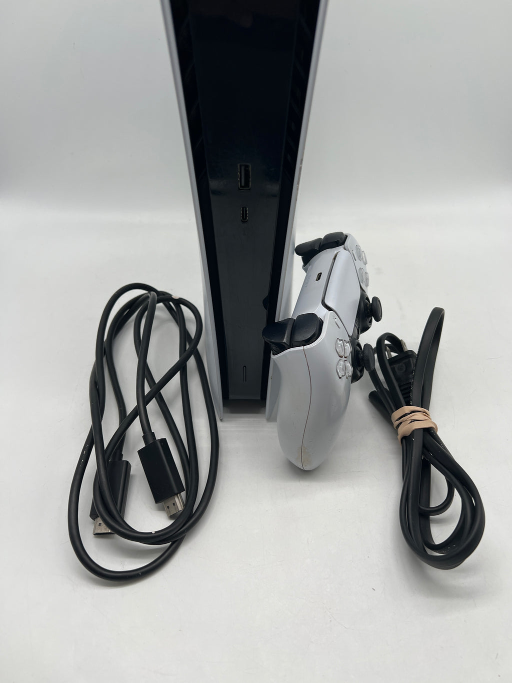 Sony PlayStation 5 Digital CFI-1215B 825GB White w/ 1 Controller For Parts