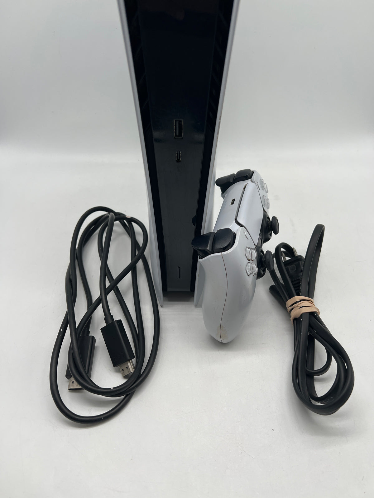 Sony PlayStation 5 Digital CFI-1215B 825GB White w/ 1 Controller For Parts