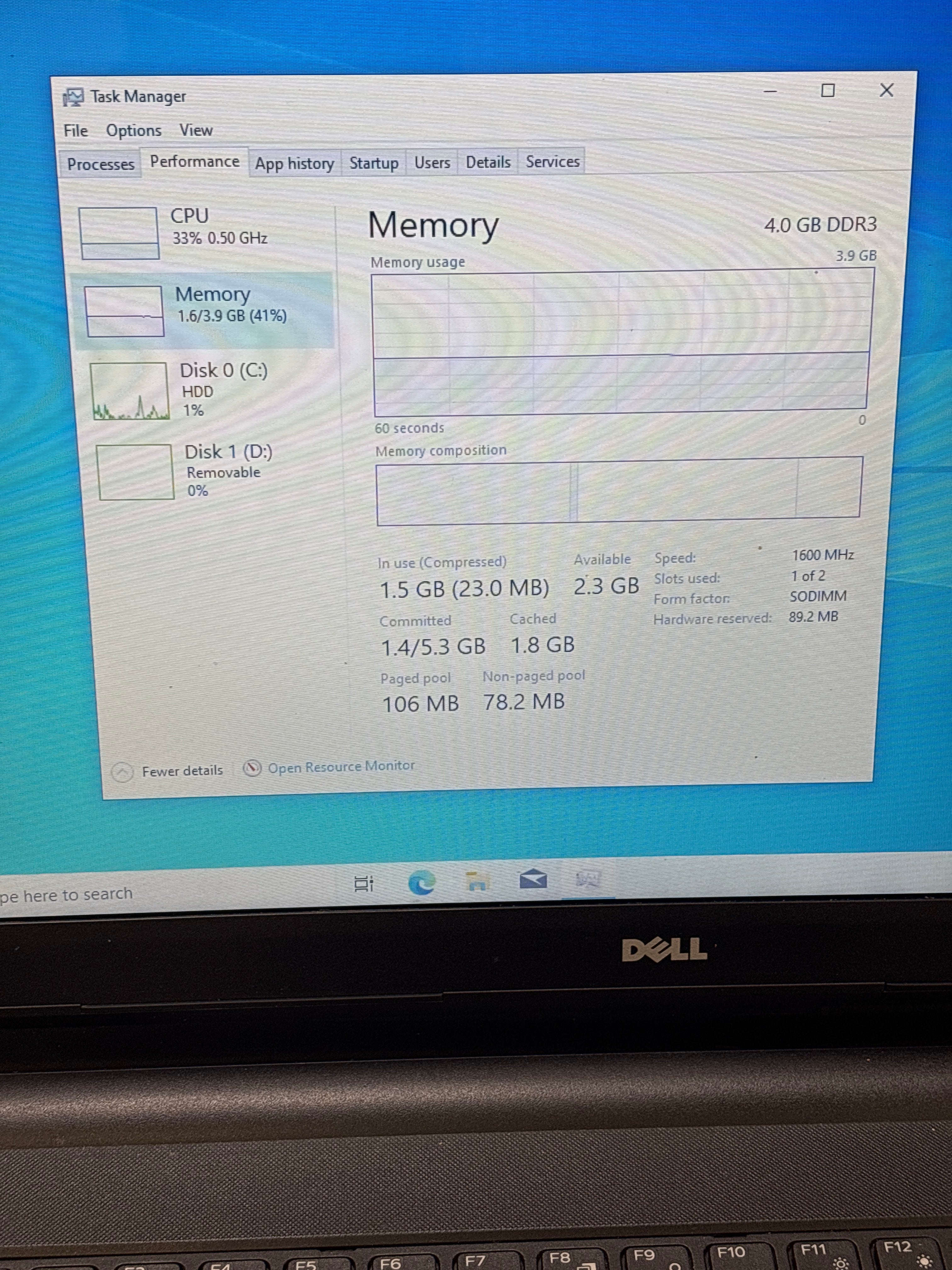 Dell Inspiron 5558 Touch Celeron 3205U 4GB RAM 500GB HD - For Parts (Read DESC)