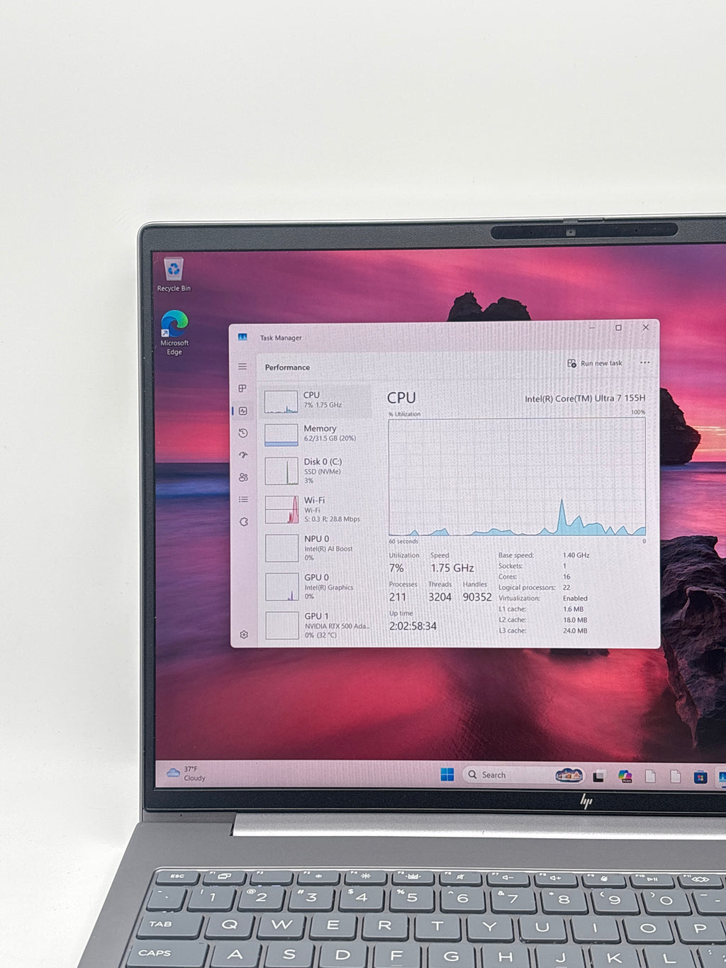 HP ZBook Power G11 Ultra 7 155H 32GB RAM 512GB SSD RTX 500 Ada