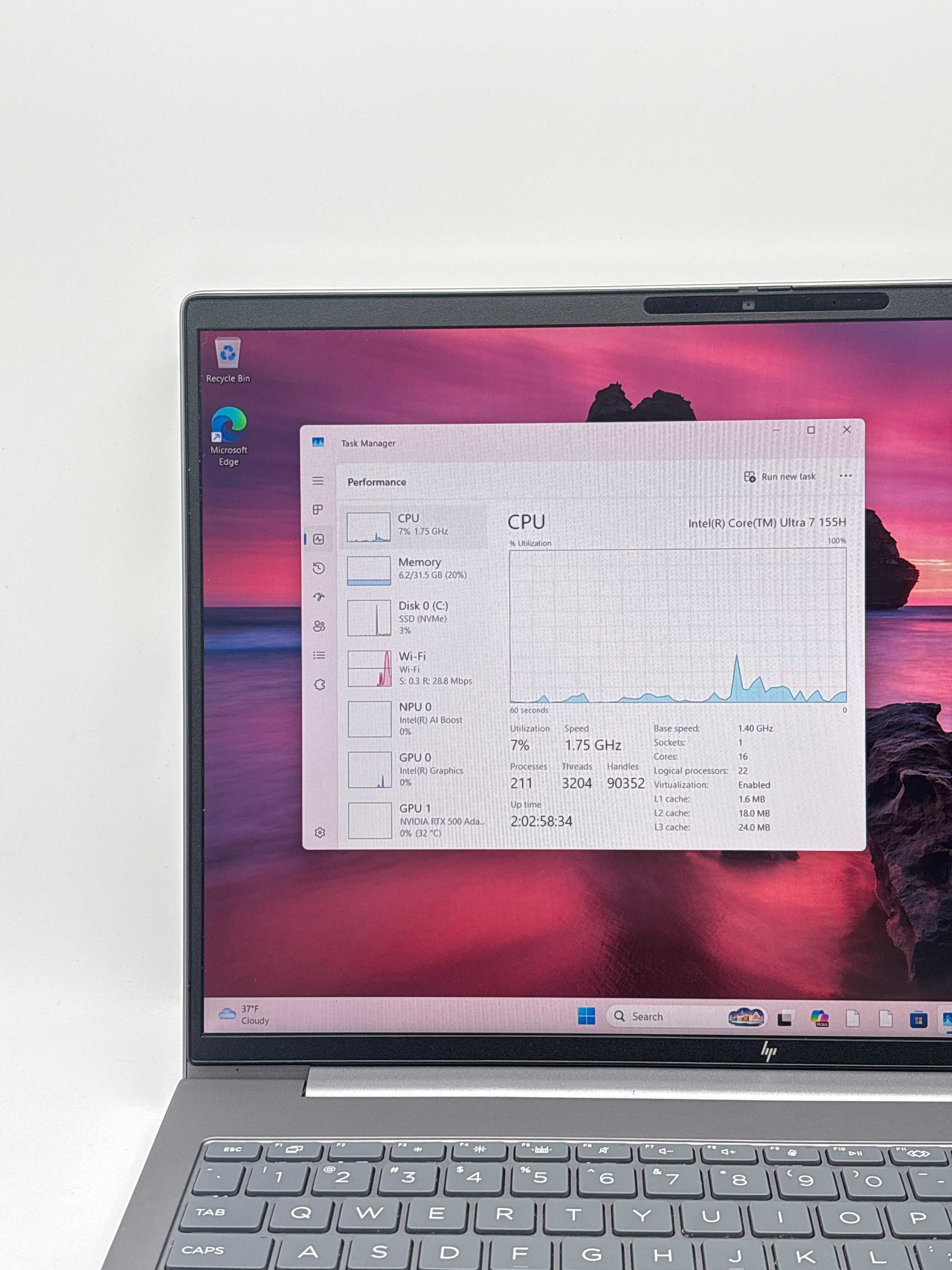HP ZBook Power G11 Ultra 7 155H 32GB RAM 512GB SSD RTX 500 Ada