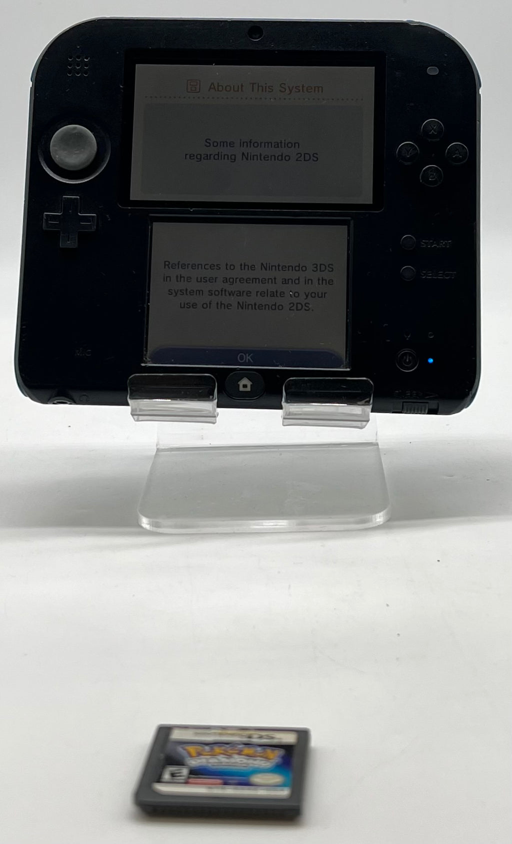 Nintendo 2DS Black/Blue FTR-001 w/ Pokemon Diamond - Used