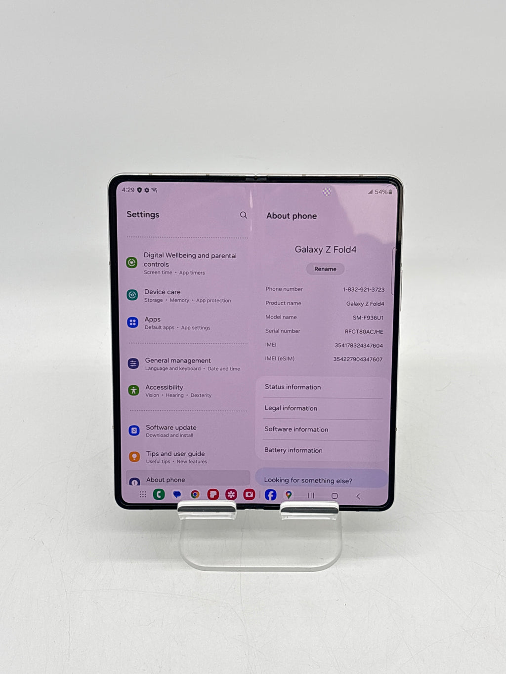 Samsung Galaxy Z Fold 4 SM-F936U1 512GB Rose Gold - Unlocked