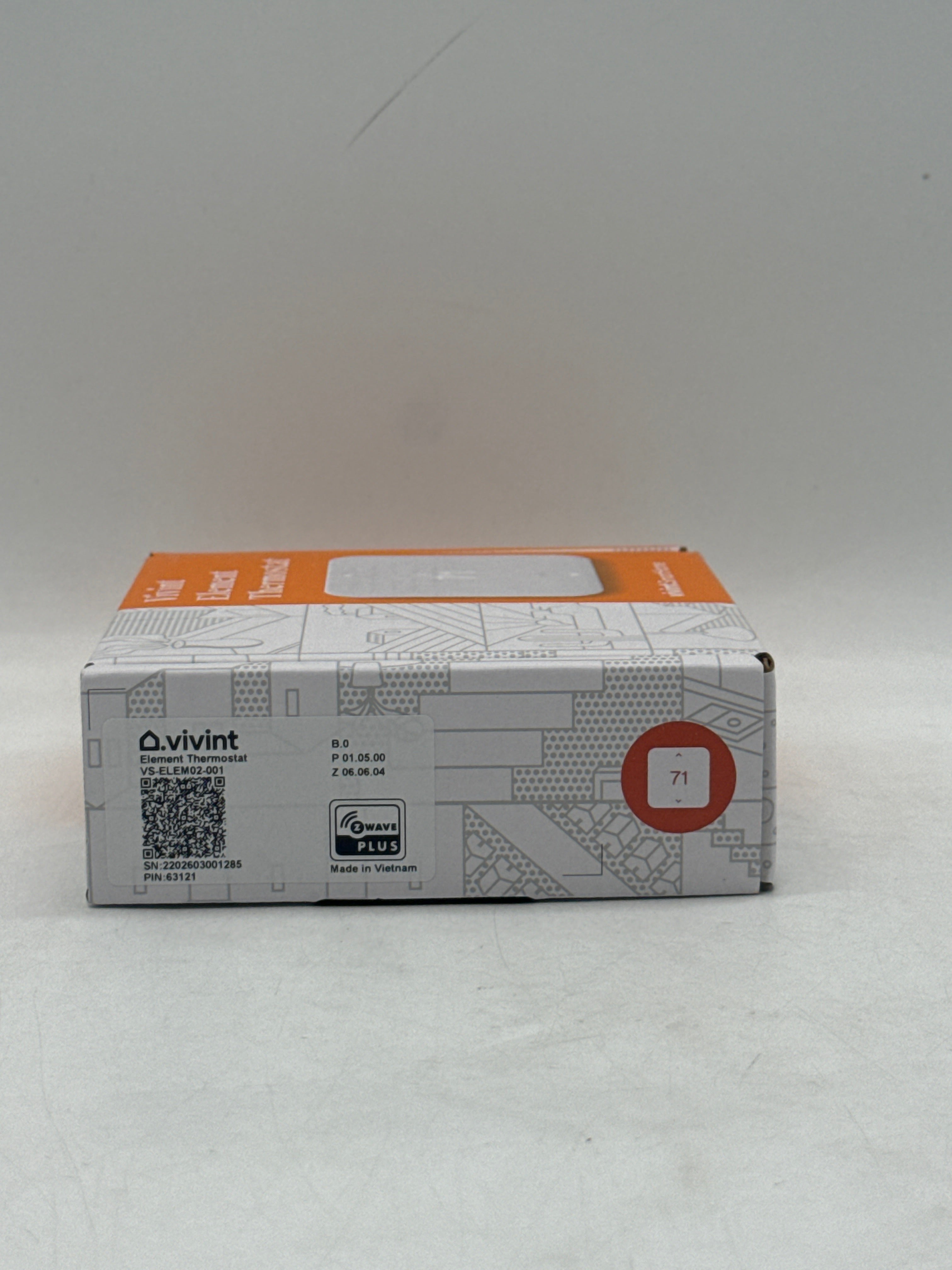 Vivint Element Smart Home Thermostat VS-ELEM02-01