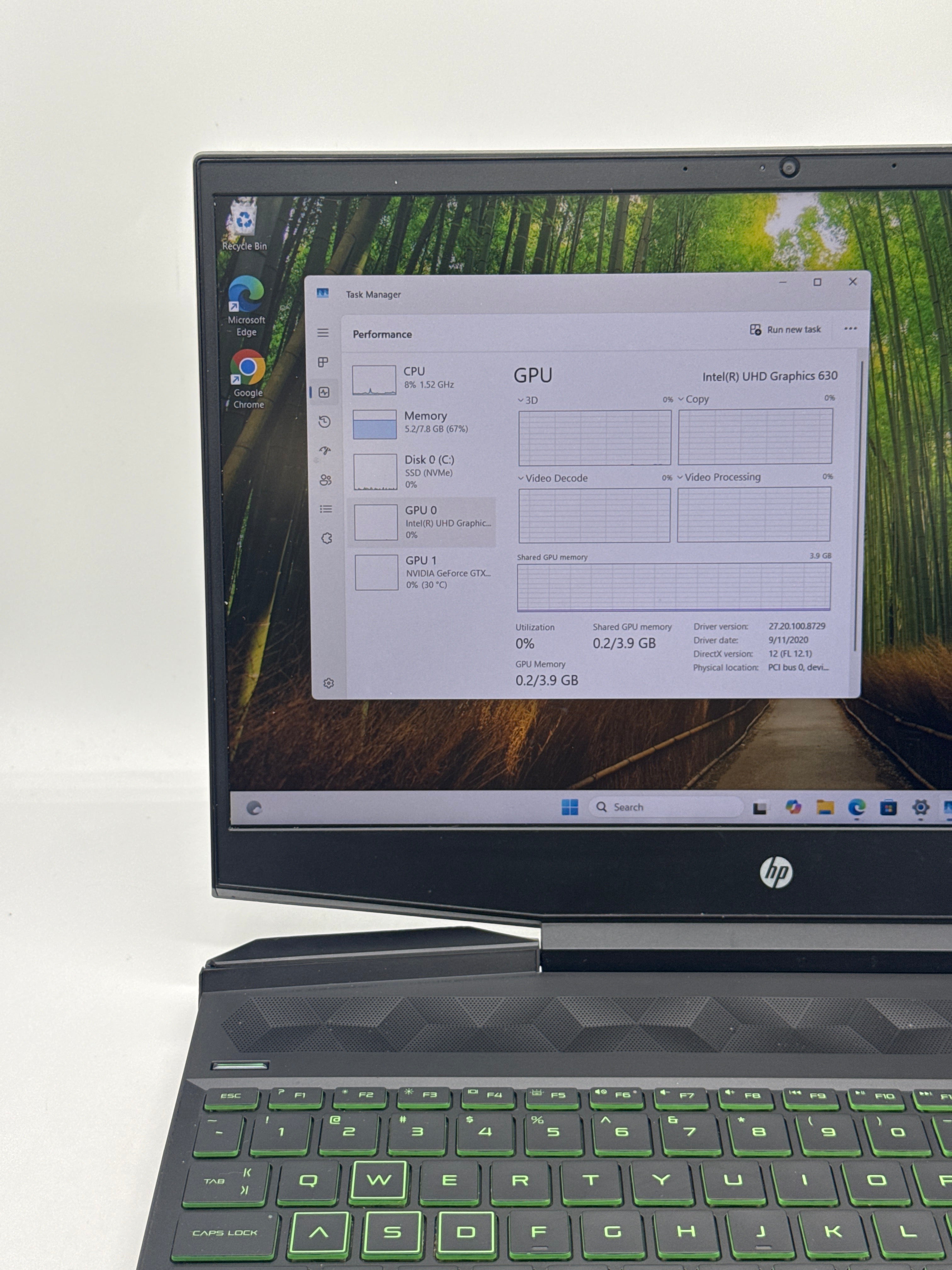 HP Pavilion 15-dk0068wm i5-9300H 8GB RAM 256GB SSD GTX 1050 - For Parts (Read DESC)