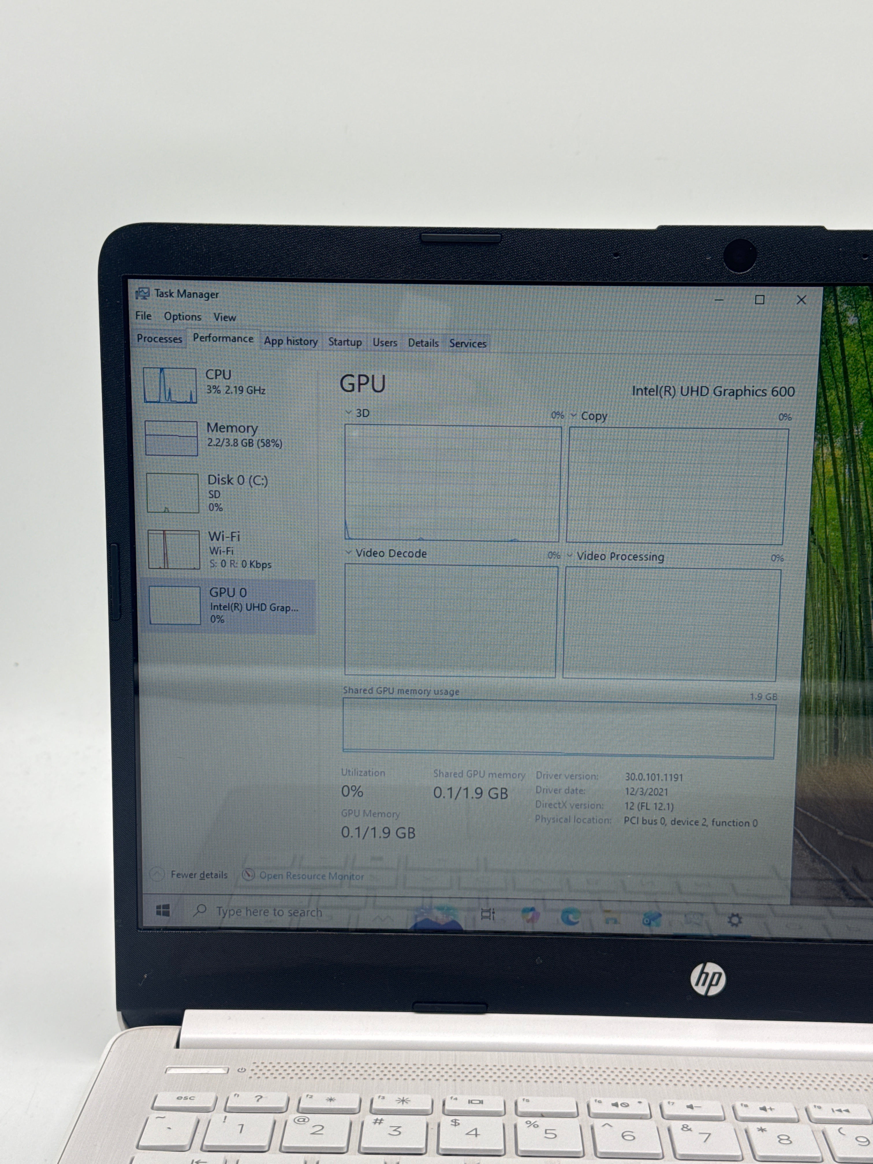 HP 14-dq0040nr 13-inch Intel Celeron N4120 4GB RAM 64GB SSD - Used