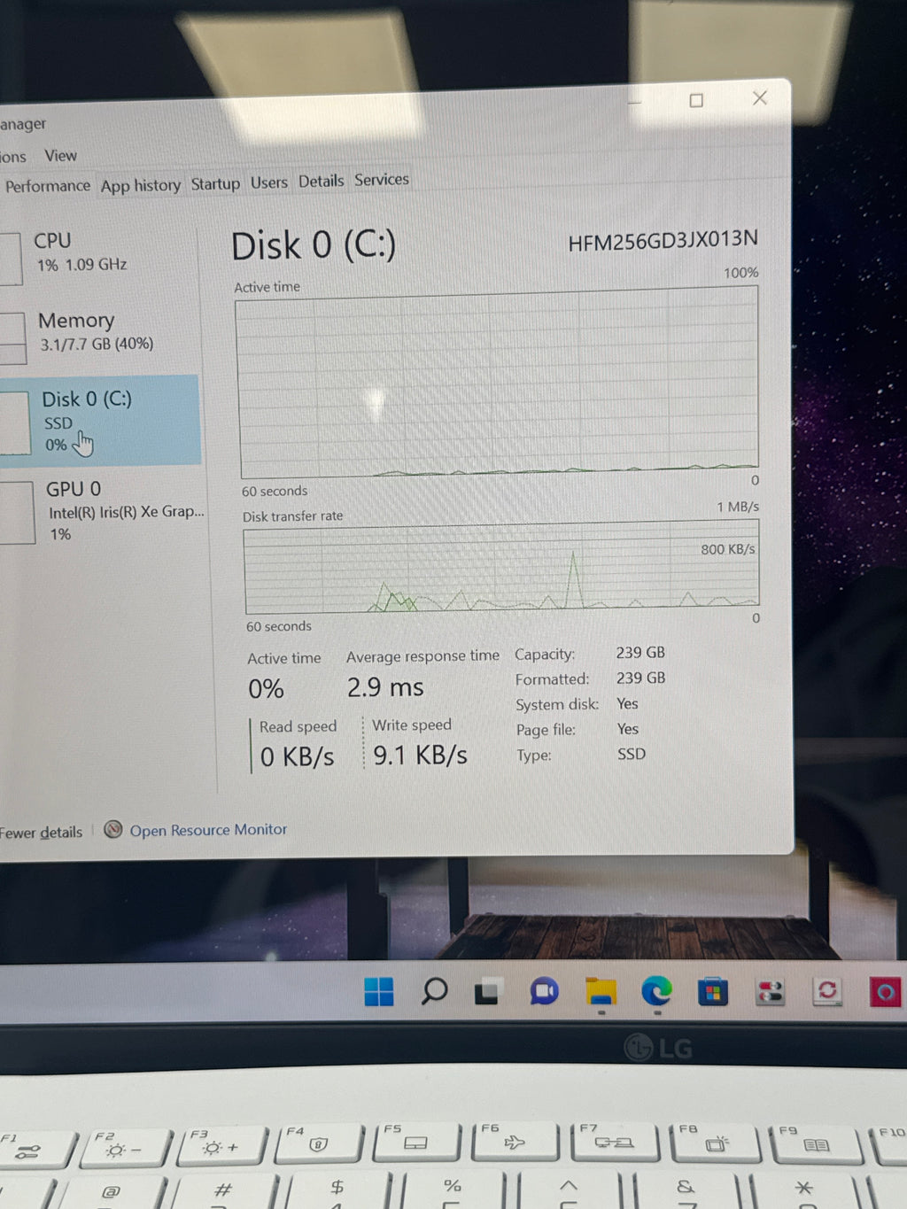 LG Gram 14z90p i5-1135G7 8GB RAM 256GB SSD - Used