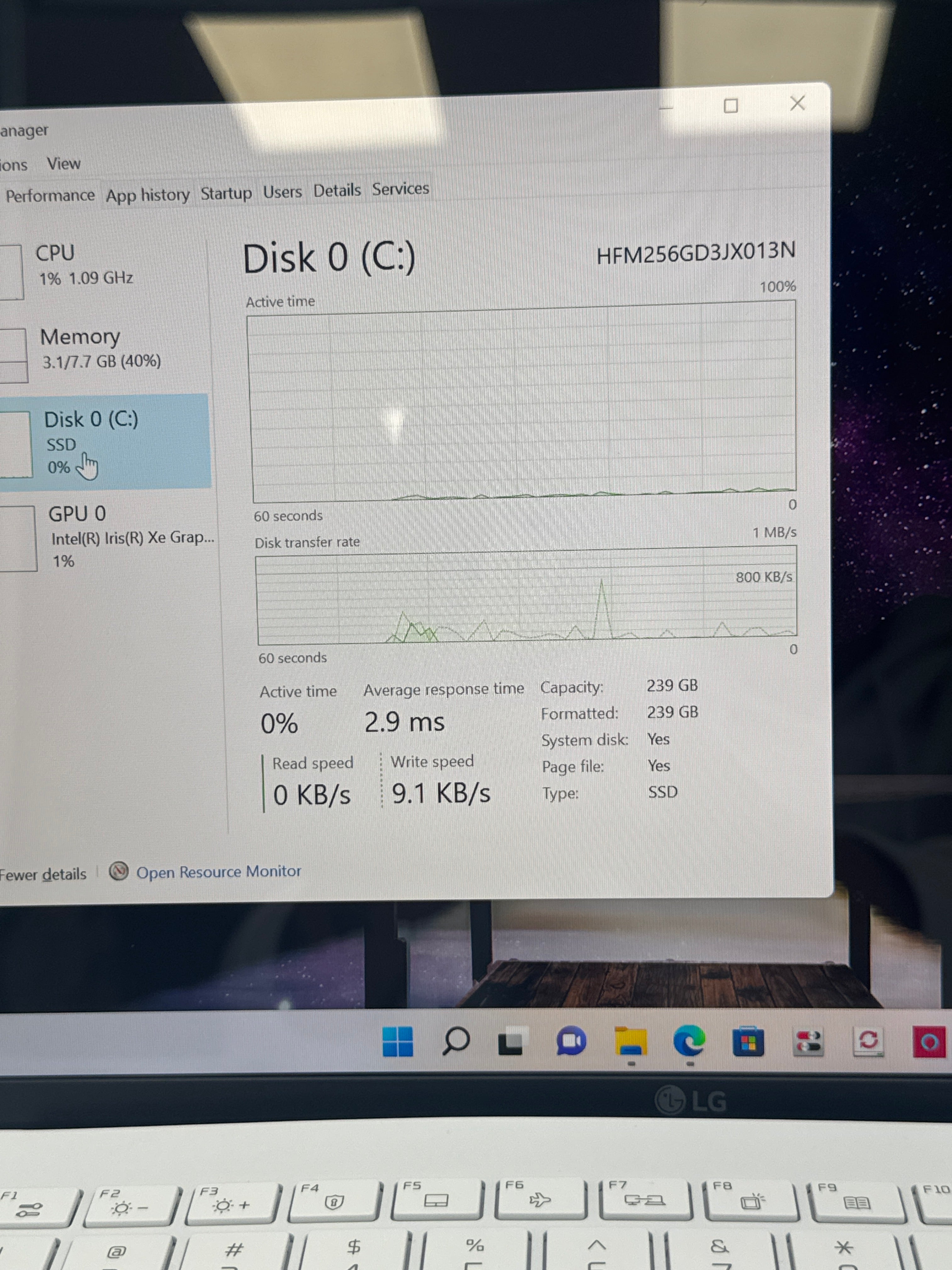 LG Gram 14z90p i5-1135G7 8GB RAM 256GB SSD - Used