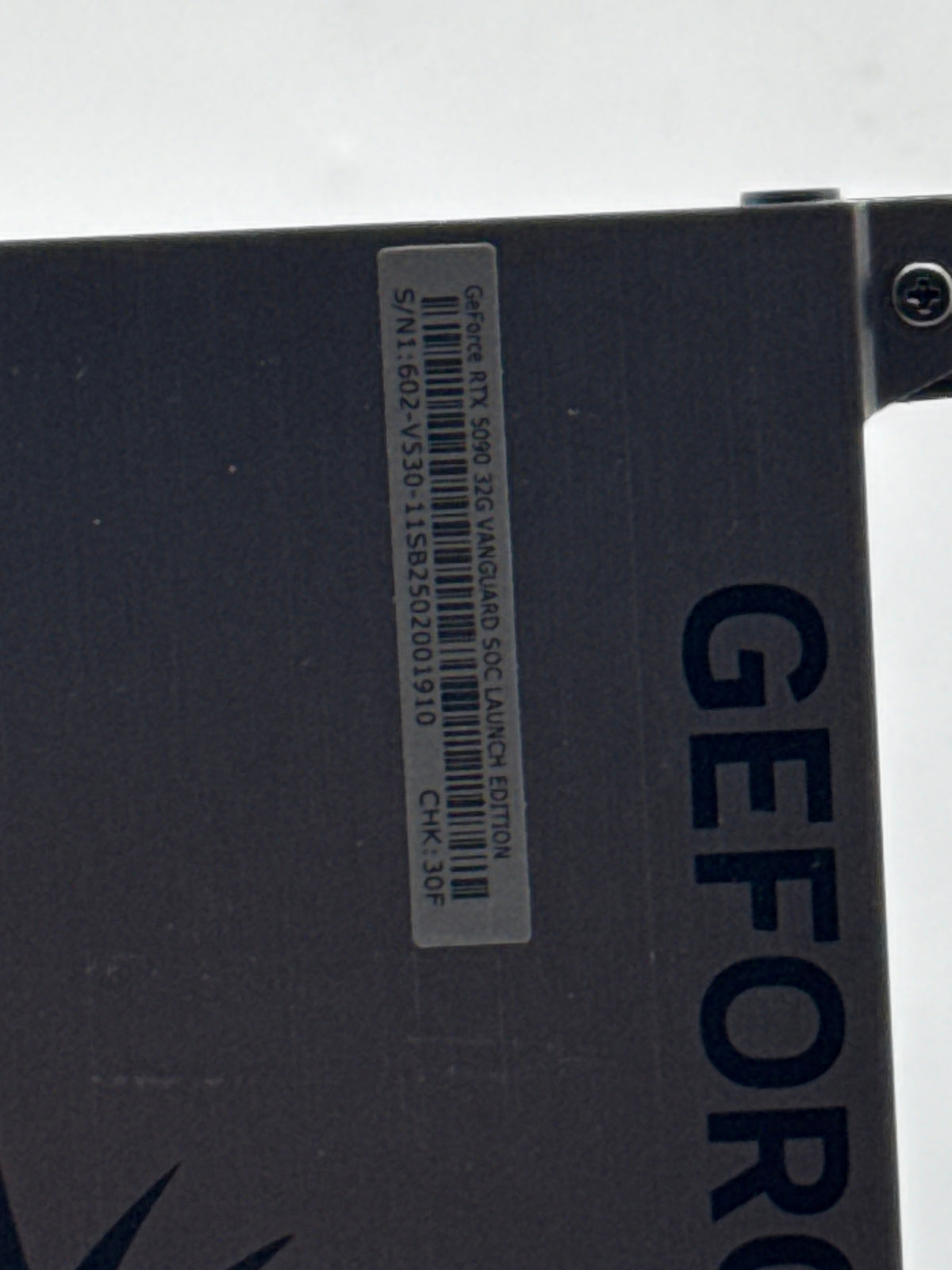 MSI GeForce RTX 5090 VANGUARD SOC Launch Edition 32GB GDDR7 GPU - Used