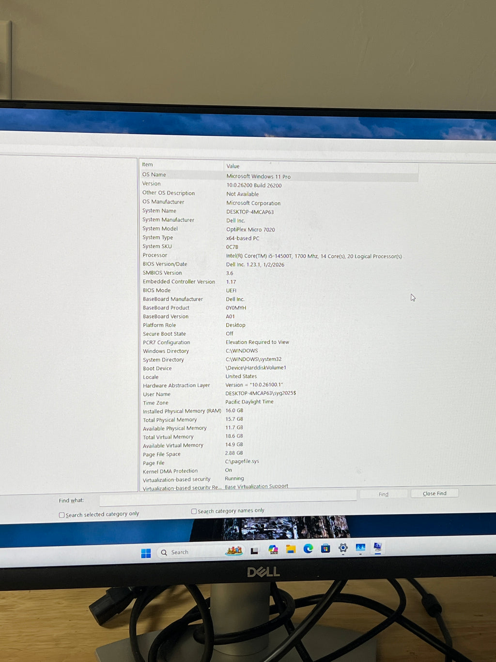 Dell OptiPlex 7020 Micro Desktop i5-14500T 16GB RAM 256GB SSD - Used
