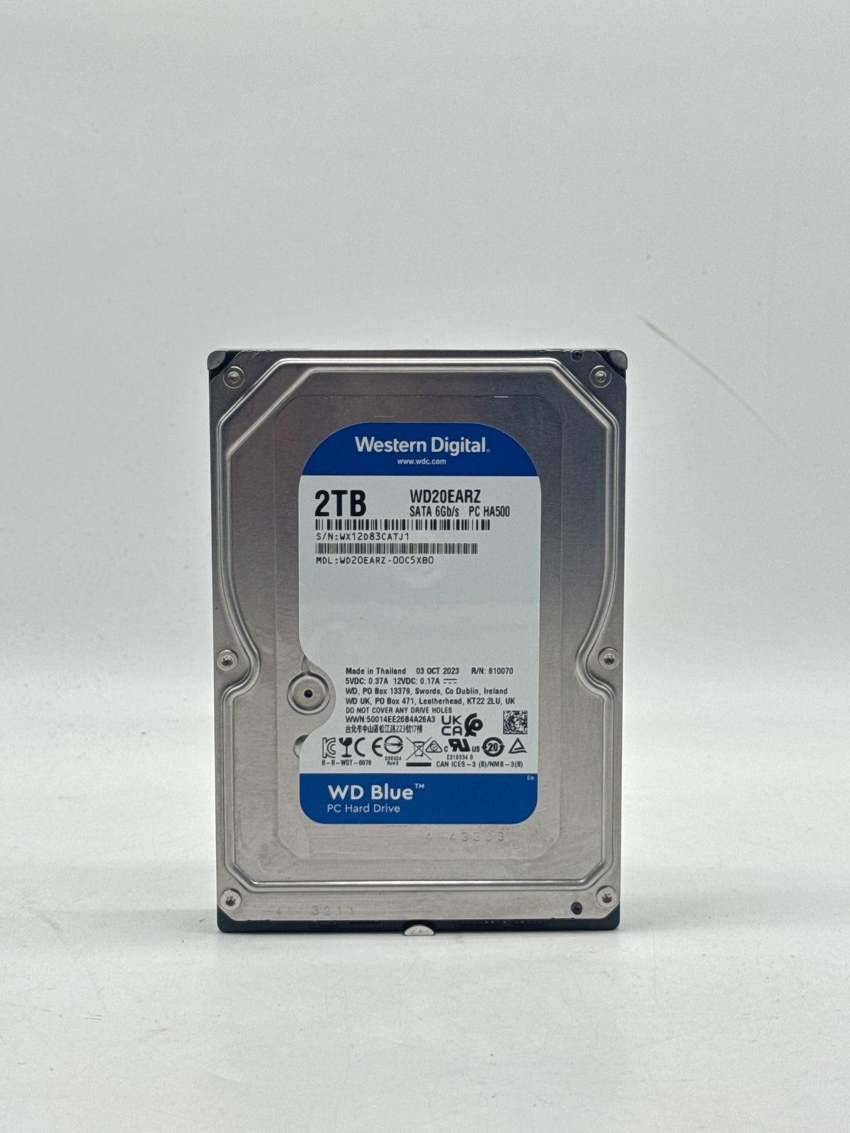 Western Digital Blue 2TB WD20EARZ SATA 5400RPM Internal HDD - Used