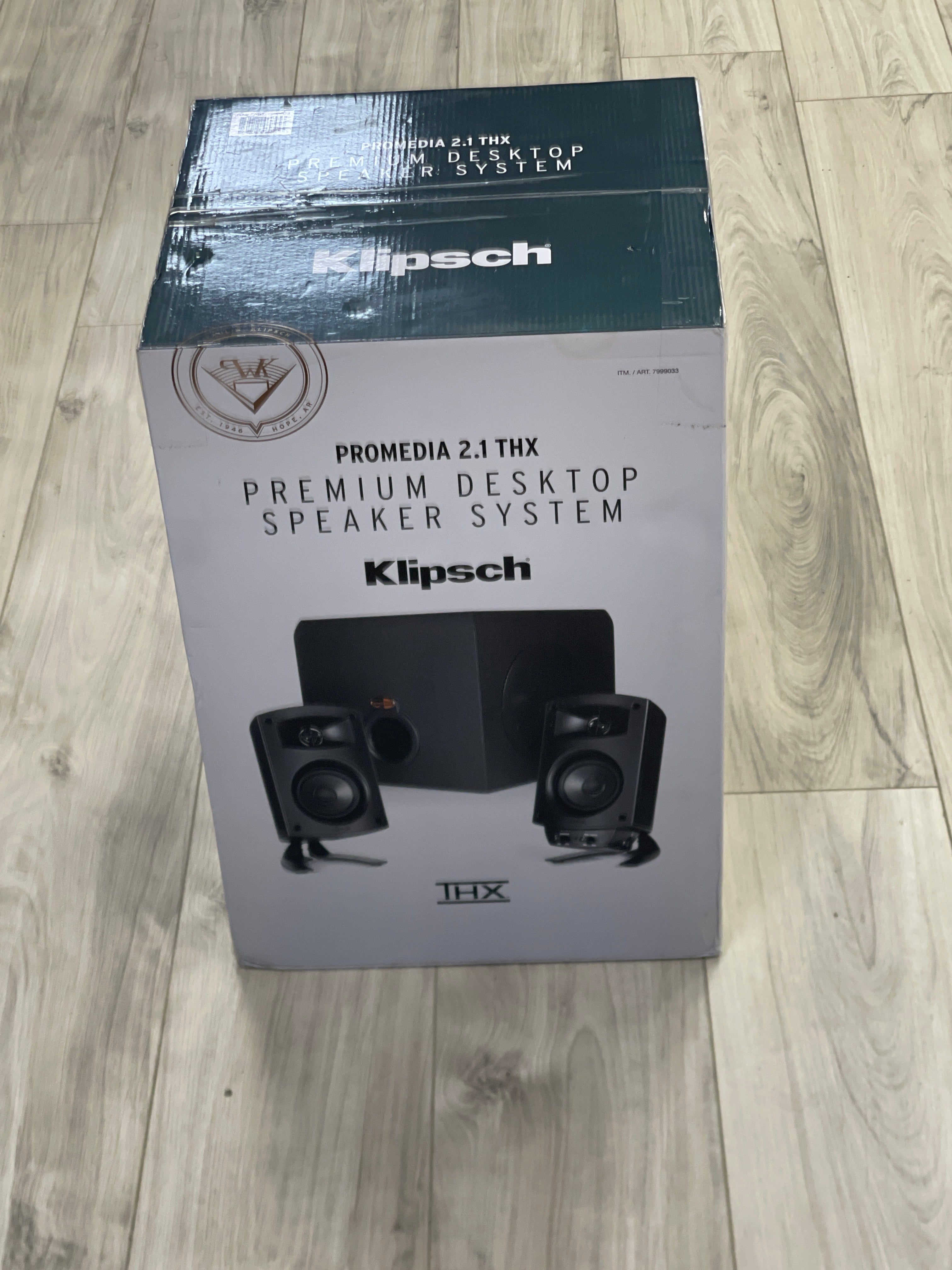 Klipsch ProMedia 2.1 THX Multimedia Speaker System Black Wired New