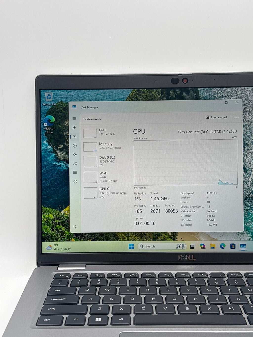Dell Latitude 5430 i7-1265U 32GB RAM 512GB SSD - Cellular