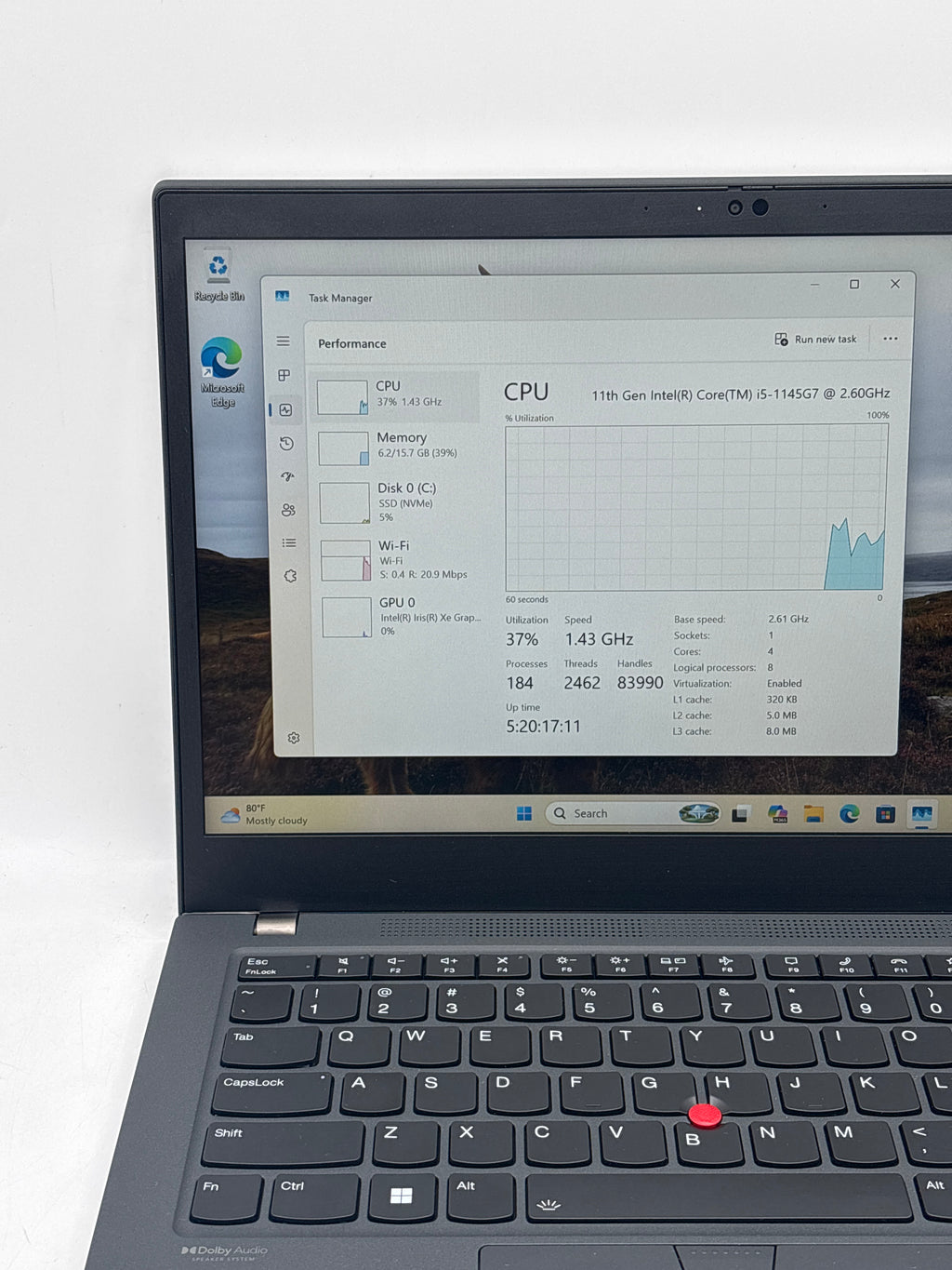 Lenovo Thinkpad T14s Gen 2 Touch i5-1145G7 16GB RAM 256GB SSD