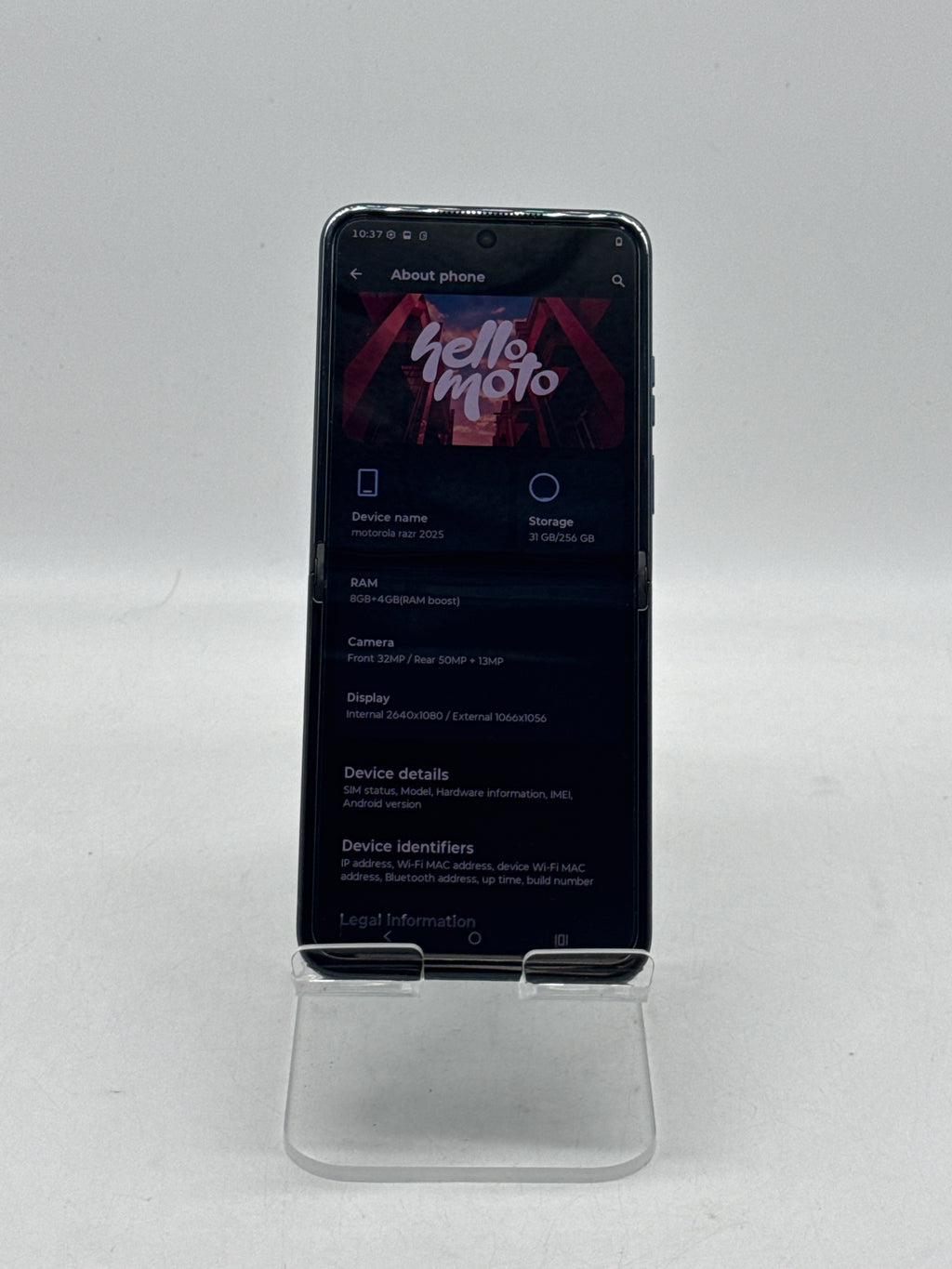 Motorola Razr 2025 XT2553-3 6.9" 256GB 8GB RAM T-Mobile Black - For Parts