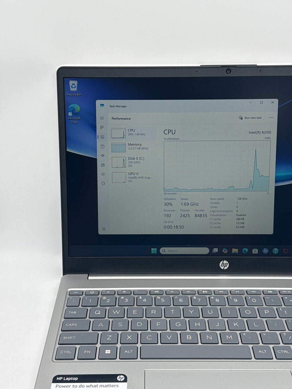 HP Laptop 15-FD0081WM Intel N200 4GB RAM 128GB SSD
