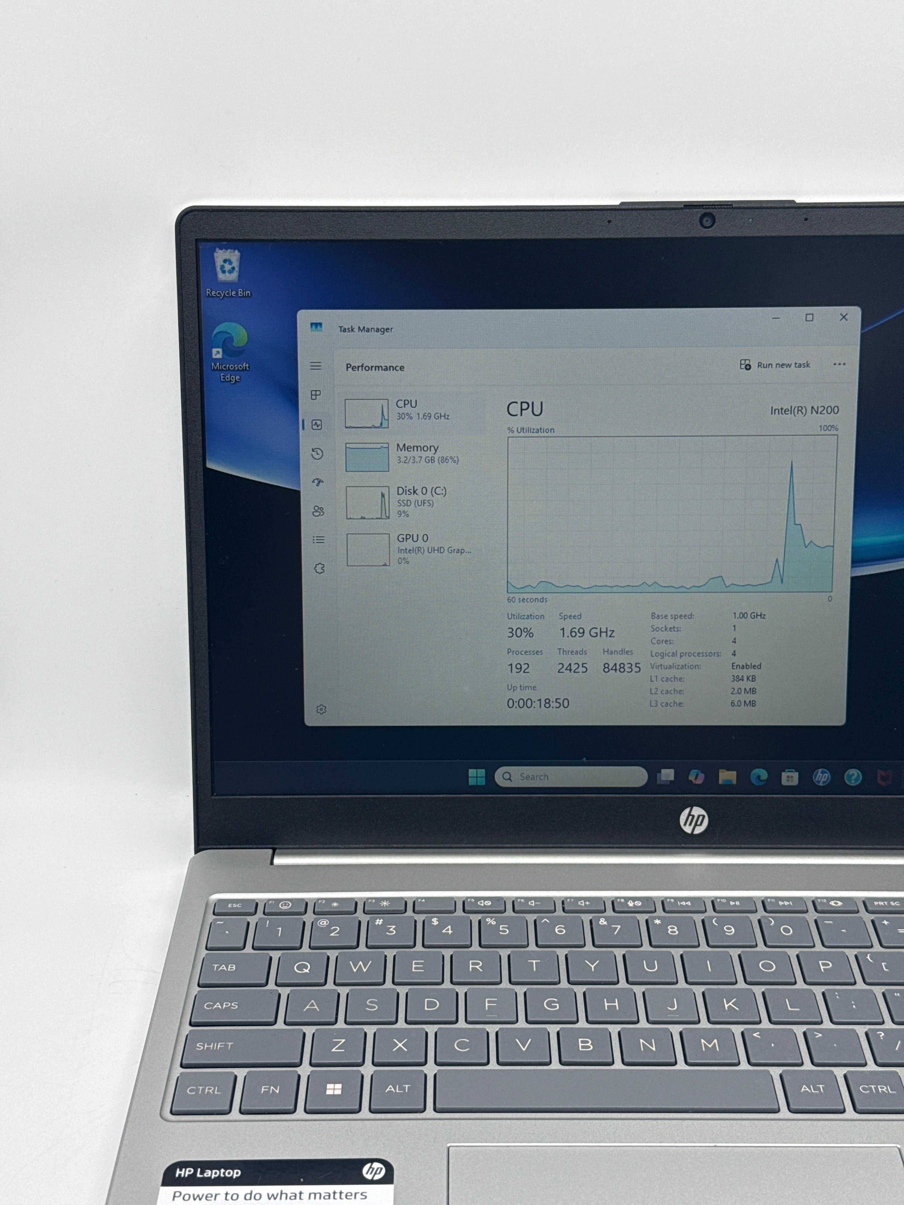 HP Laptop 15-FD0081WM Intel N200 4GB RAM 128GB SSD