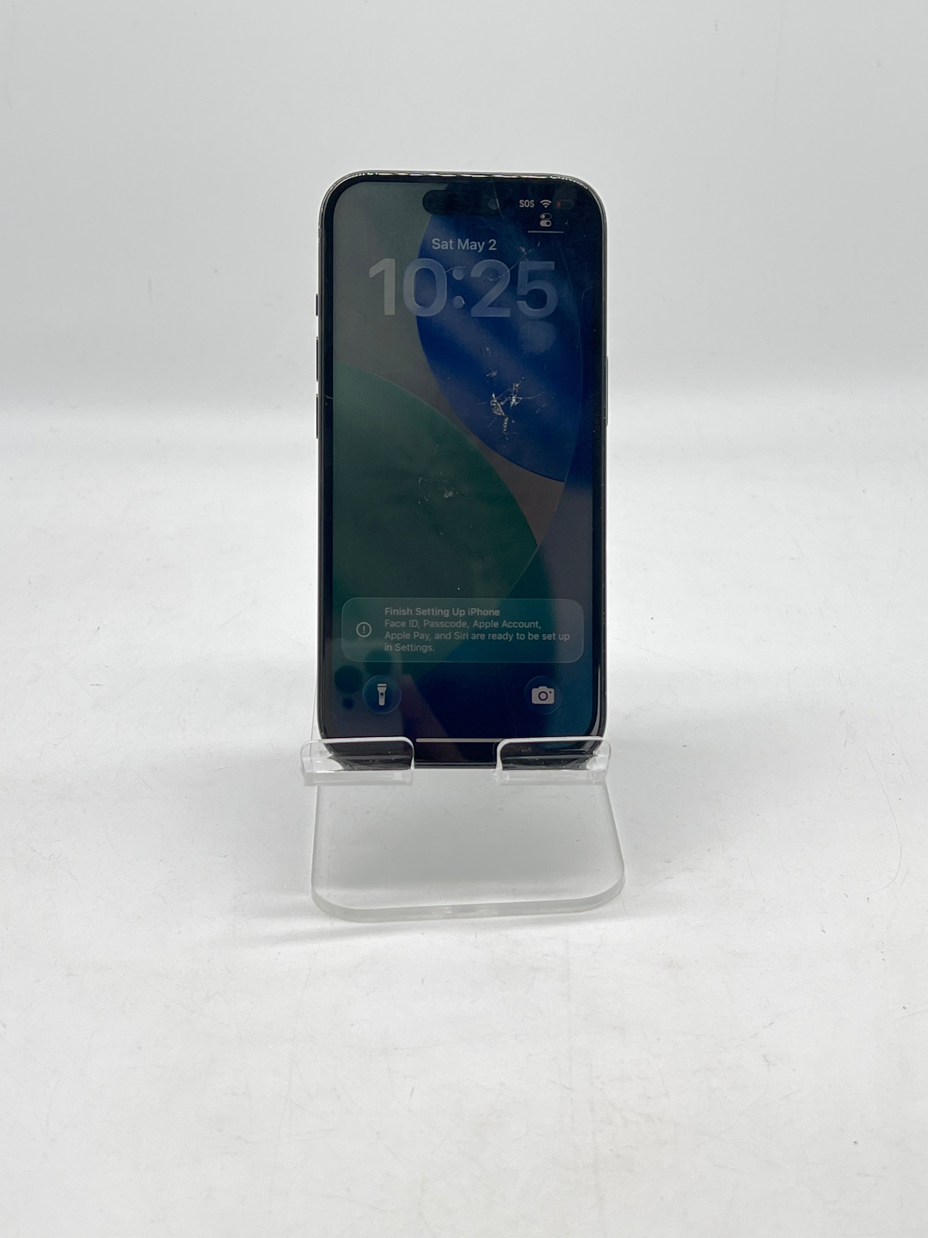 ATT Apple iPhone 15 128GB Black  - For Parts Cracked Back Bad LCD