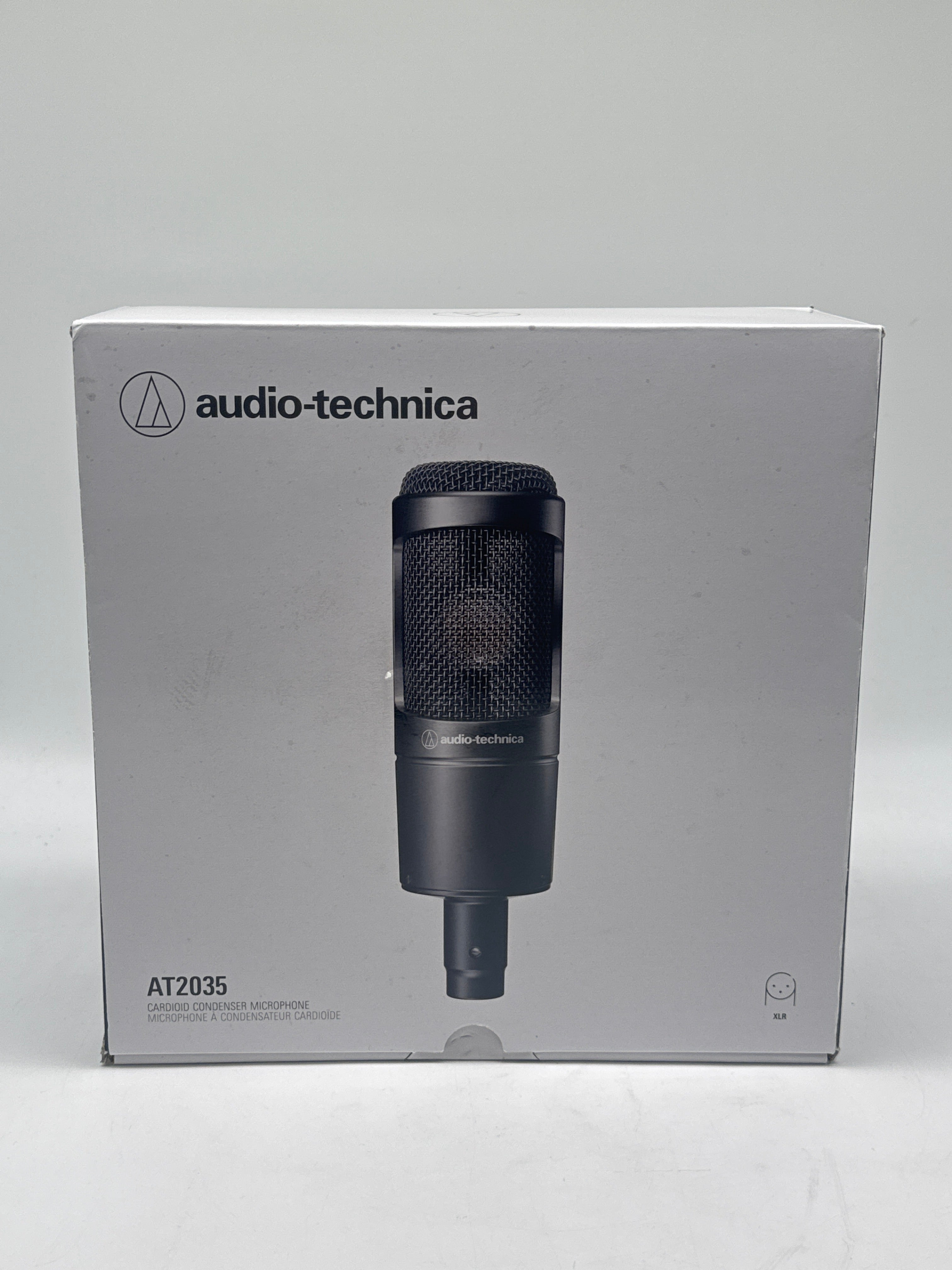 Audio Technica AT2035 Cardioid Condenser Microphone Black Open Box