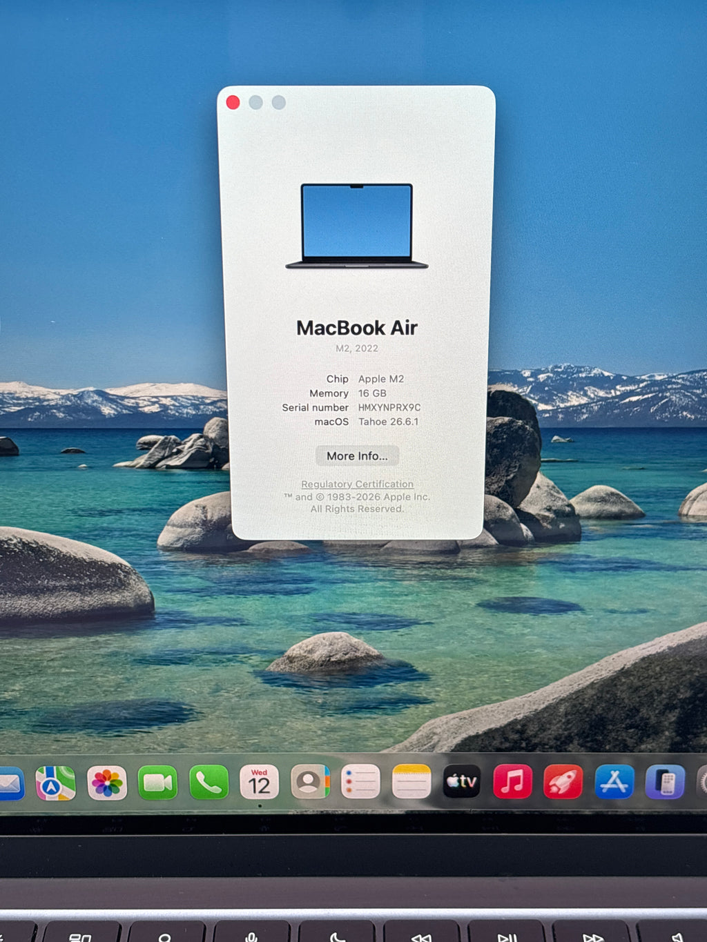 Apple MacBook Air 13" M2 16GB RAM 512GB SSD Midnight - Used