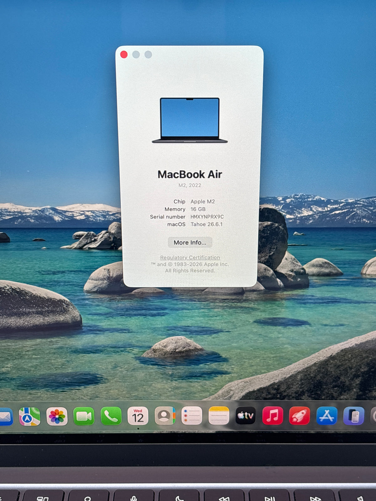 Apple MacBook Air 13" M2 16GB RAM 512GB SSD Midnight - Used