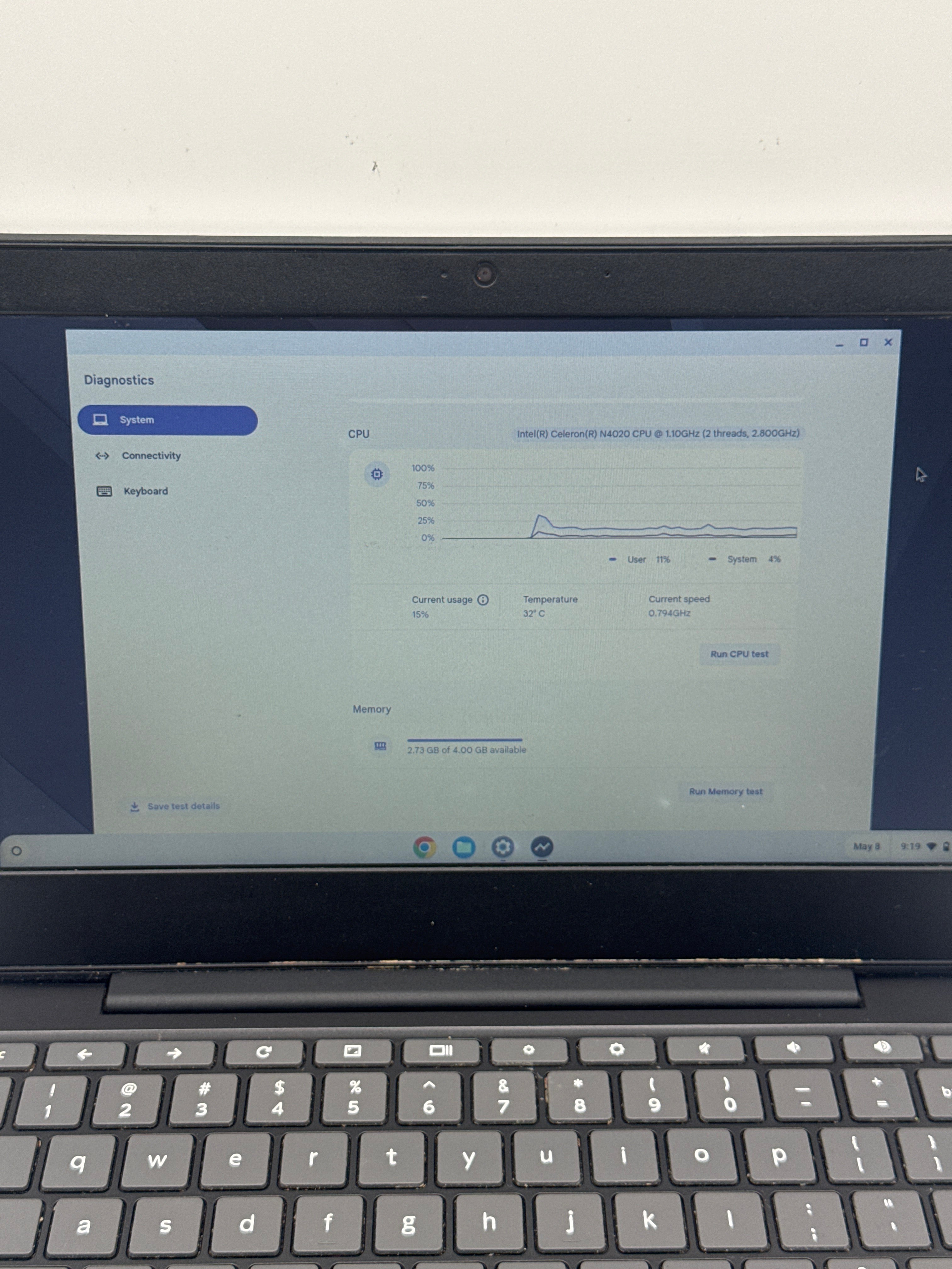 Lenovo IdeaPad 3 CB 11IGL05 11.6" Celeron N4020 4GB Ram 32GB eMMC