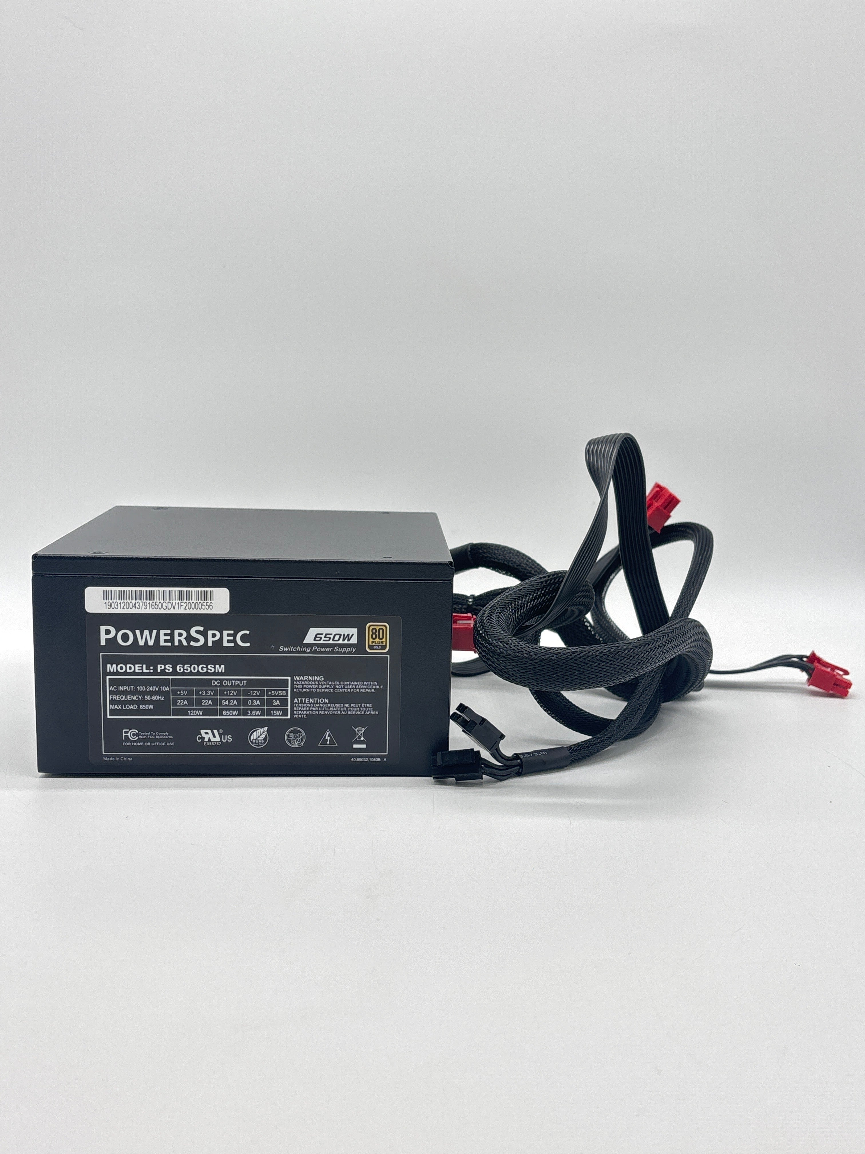 Cooler Master MasterWatt 650W Bronze ATX Power Supply Black - Used With Box