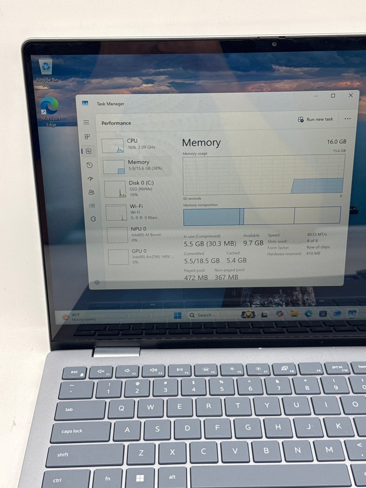 Dell 14 Plus DB04250 Ultra 7 256V 16GB RAM 1TB SSD Light Blue - For Parts