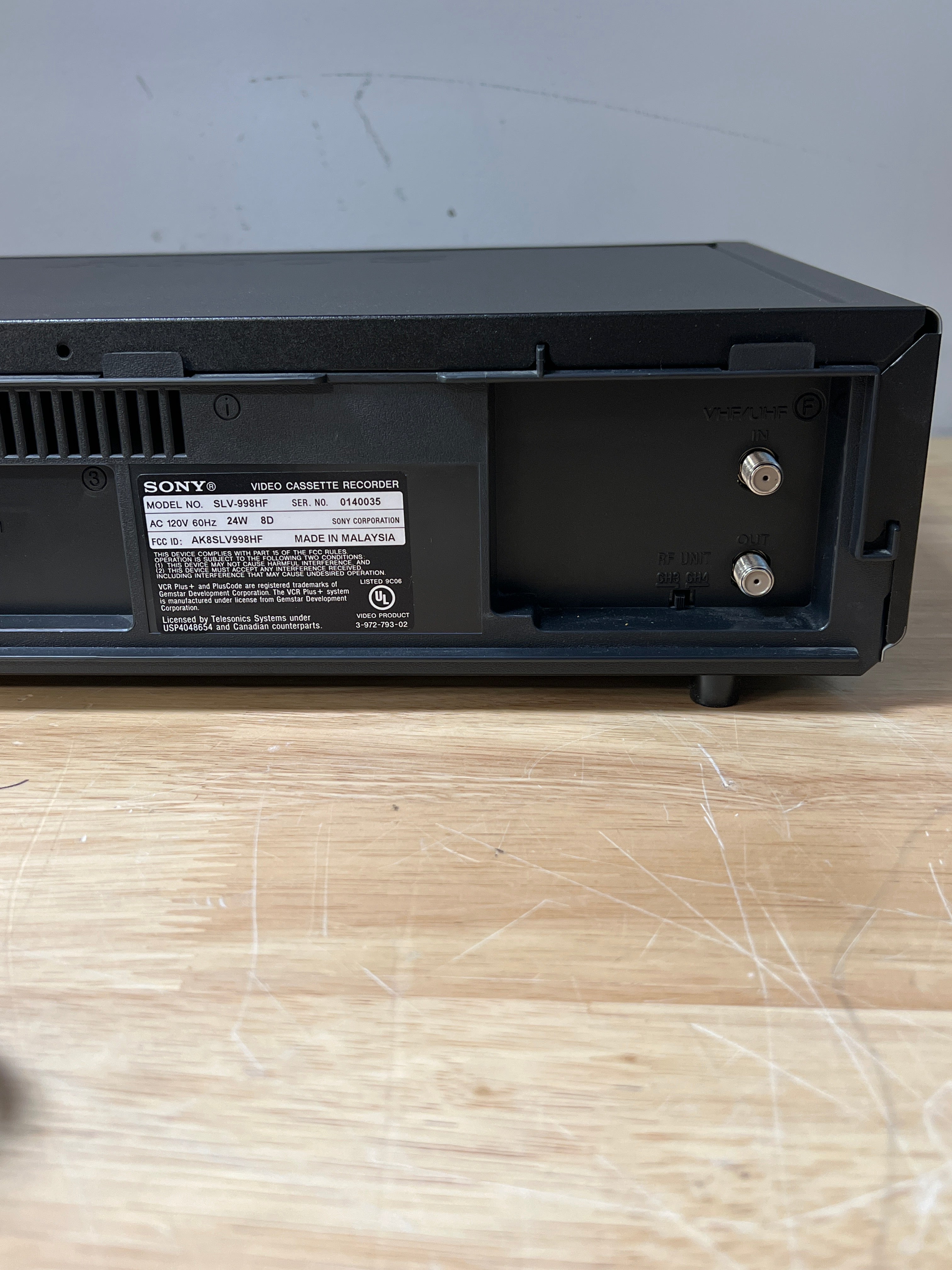 Sony SLV-998HF VHS VCR Video Cassette Recorder - Used