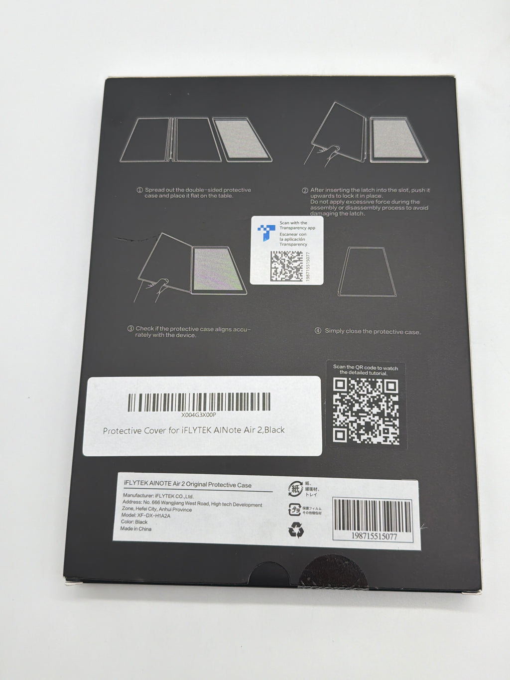 iFLYTEK Ainote Air 2 8.2" Digital Diary E Ink Tablet Black New In Box