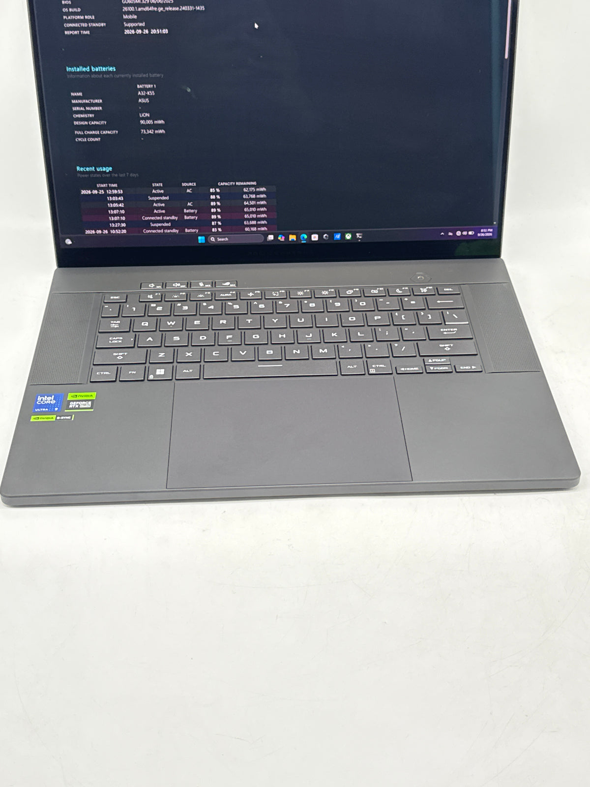 Asus ROG Zephyrus G16 GU605MI Ultra 9 185H 16GB 1TB RTX 4070 - Used