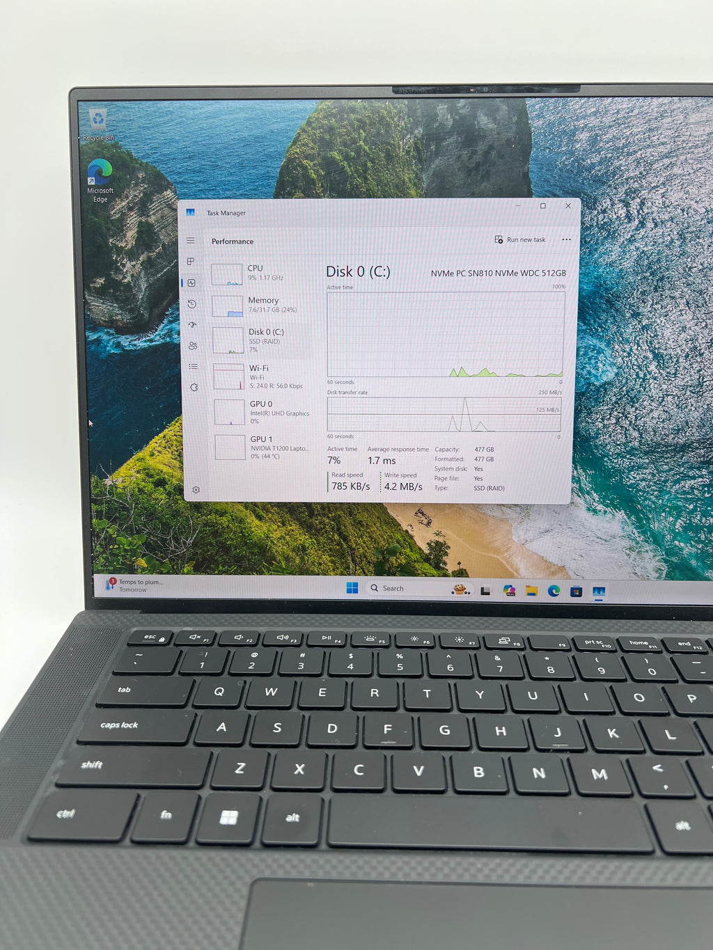 Dell Precision 5560 i7-11850H 32GB RAM 512GB SSD Nvidia T1200 - BIOS Locked/Remotely Managed