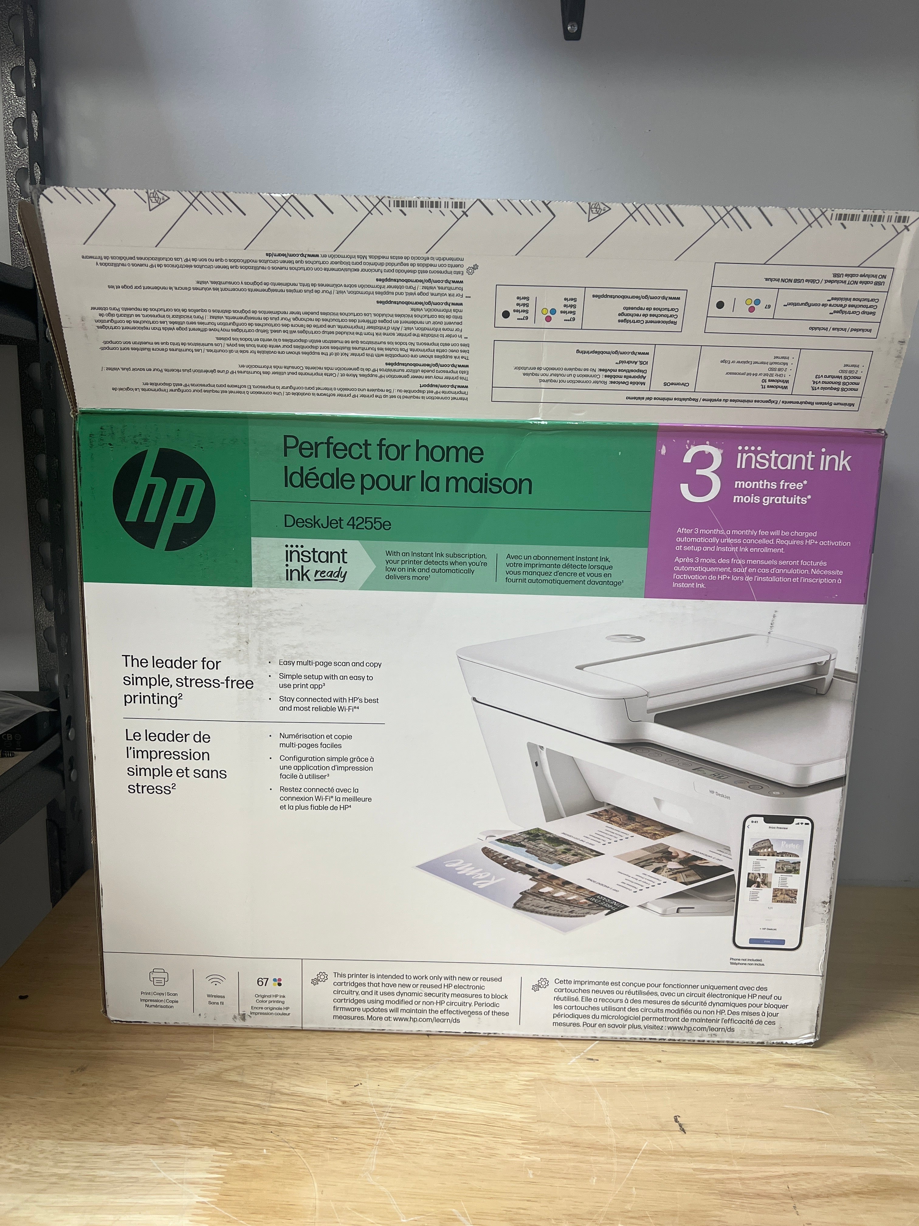 HP DeskJet 4255e All-in-One Inkjet Printer - New